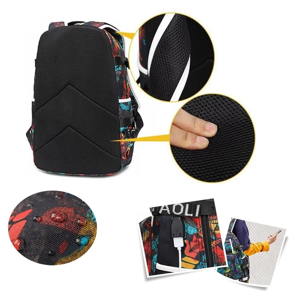 Gwiazda koszykówki Iverson Wielofunkcyjny plecak podróżny dla fanów laptopa bookbag dla mężczyzn i kobiet