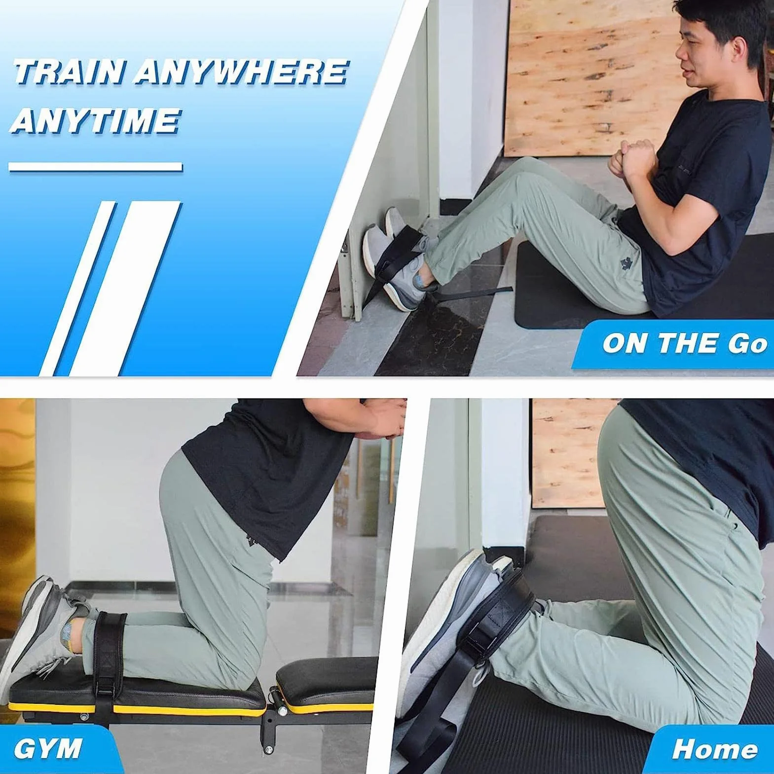 Hamstring Strap, taśma do ćwiczeń fitness, akcesoria sportowe