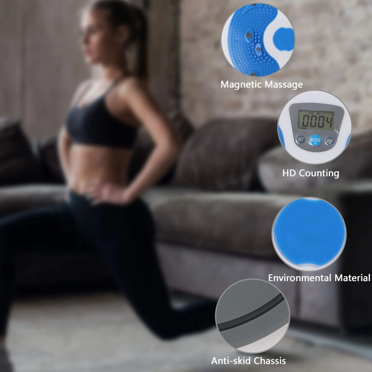 Twist Board Twist Waist, Twist Twist Twin Ćwiczenia talii i bioder do treningu aerobowego do fitnessu i treningu