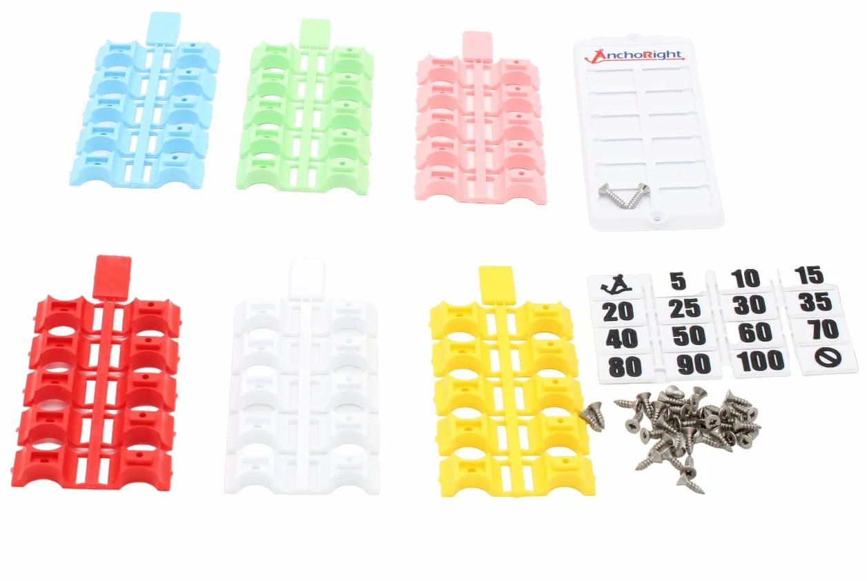 AOS0806 8 mm Anchorig 30 sztuk 6 kolorów wielokolorowy