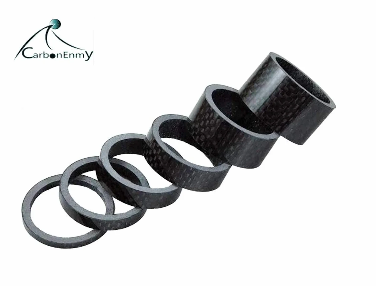 Zestaw dystansów do roweru z włókna węglowego 1 1/8" 3-20 mm
