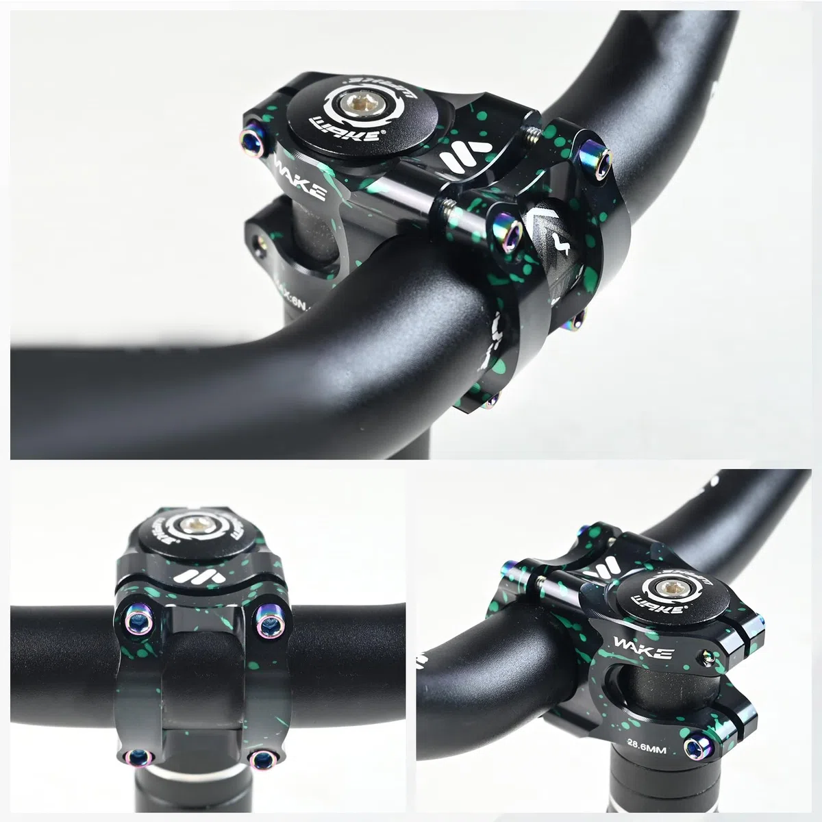 ROADNADO Wspornik rowerowy 31,8 35 mm ultralekki wspornik kierownicy roweru ze stopu aluminium CNC do rowerów szosowych, BMX, MTB