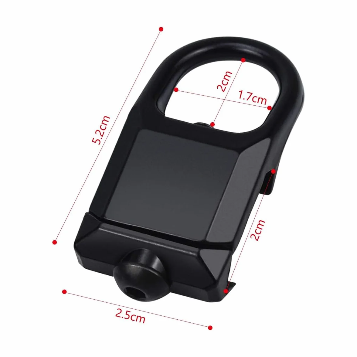 2 szt. Adapter do paska prowadzącego płyta montażowa zdejmowany pasek do szyn Picatinny 20 mm zacisk szybkiego zwalniania adapter