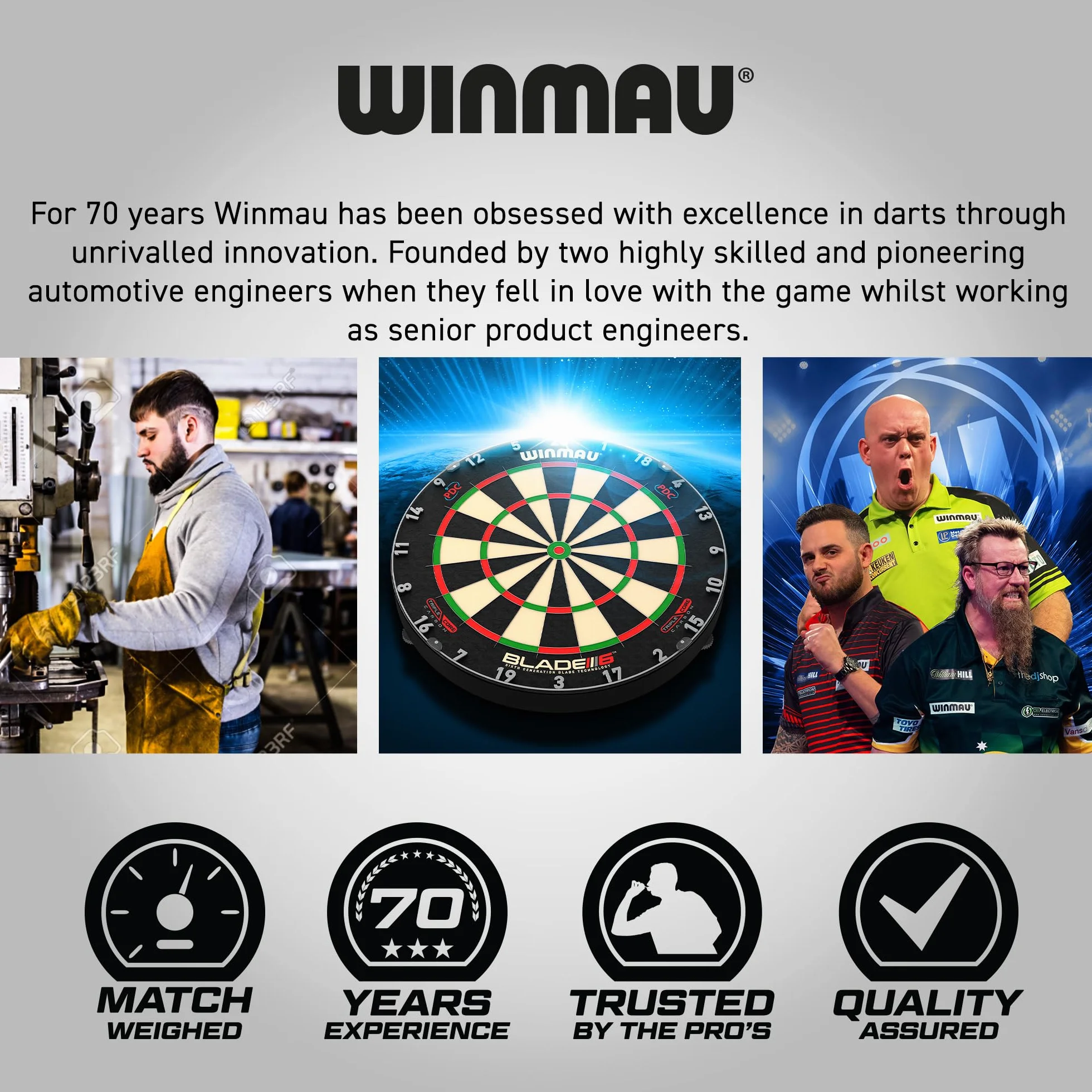 WINMAU Rzutki PDC Ultimate 22 g Stalowa Końcówka Zestaw