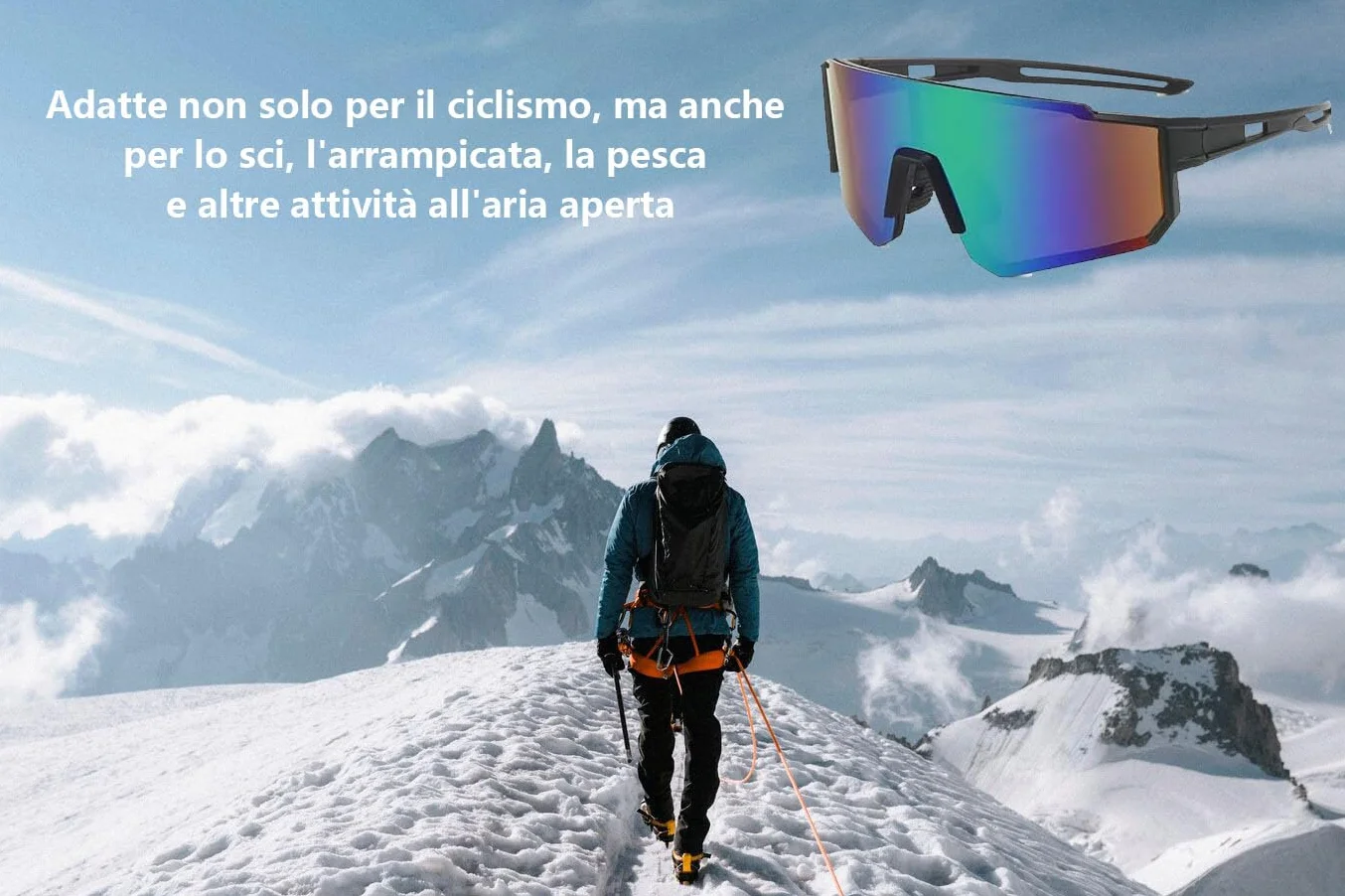 Sportowe okulary przeciwsłoneczne dla mężczyzn i kobiet, sportowe okulary przeciwsłoneczne, ochrona UV400, okulary do biegania, do jazdy na rowerze górskim, wyścigowym, rowerze, nartach Rave