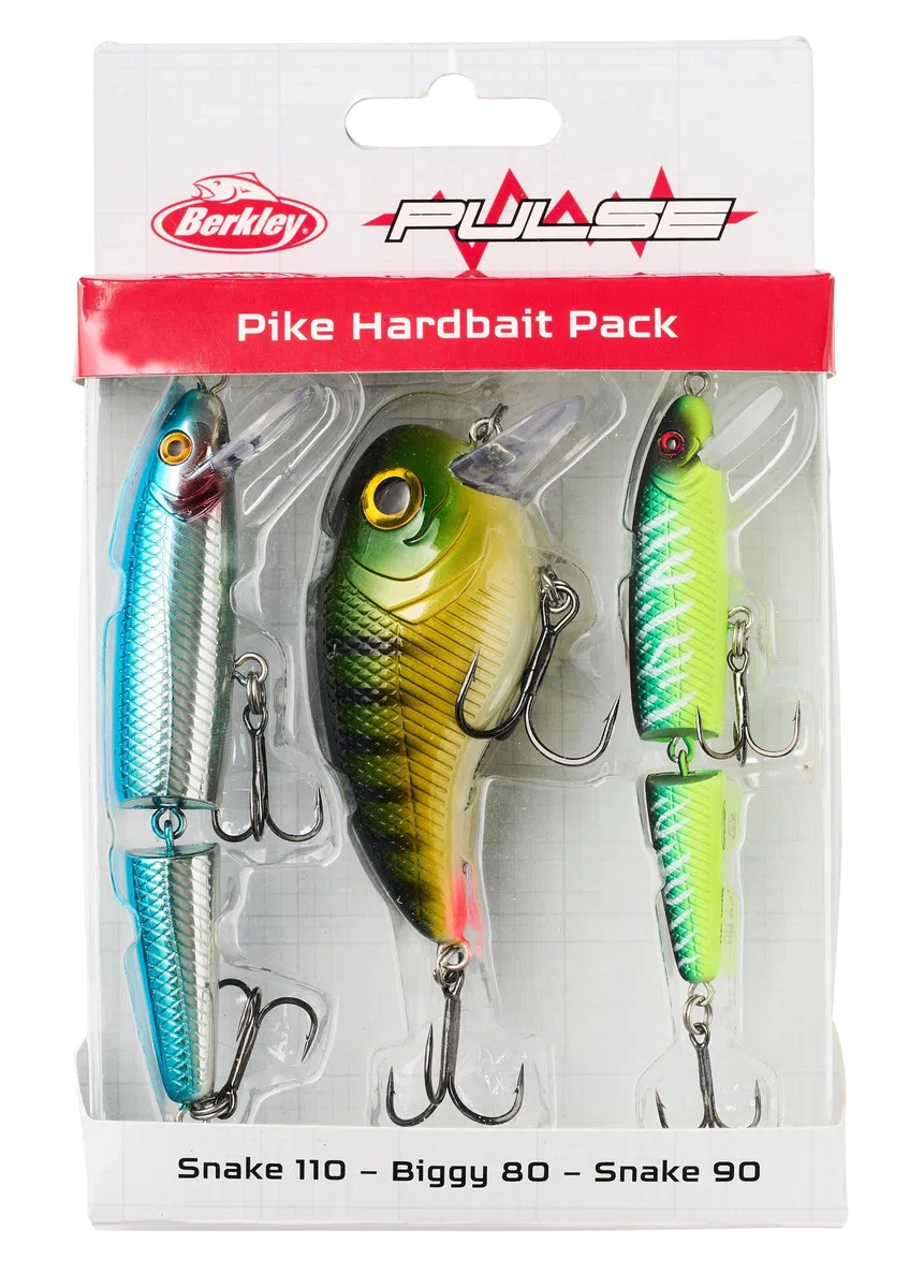 Berkley Pulse Hard Bait Packs, Haczyk wędkarski, twarde przynęty, PredatorFishing, Unisex, szczupak