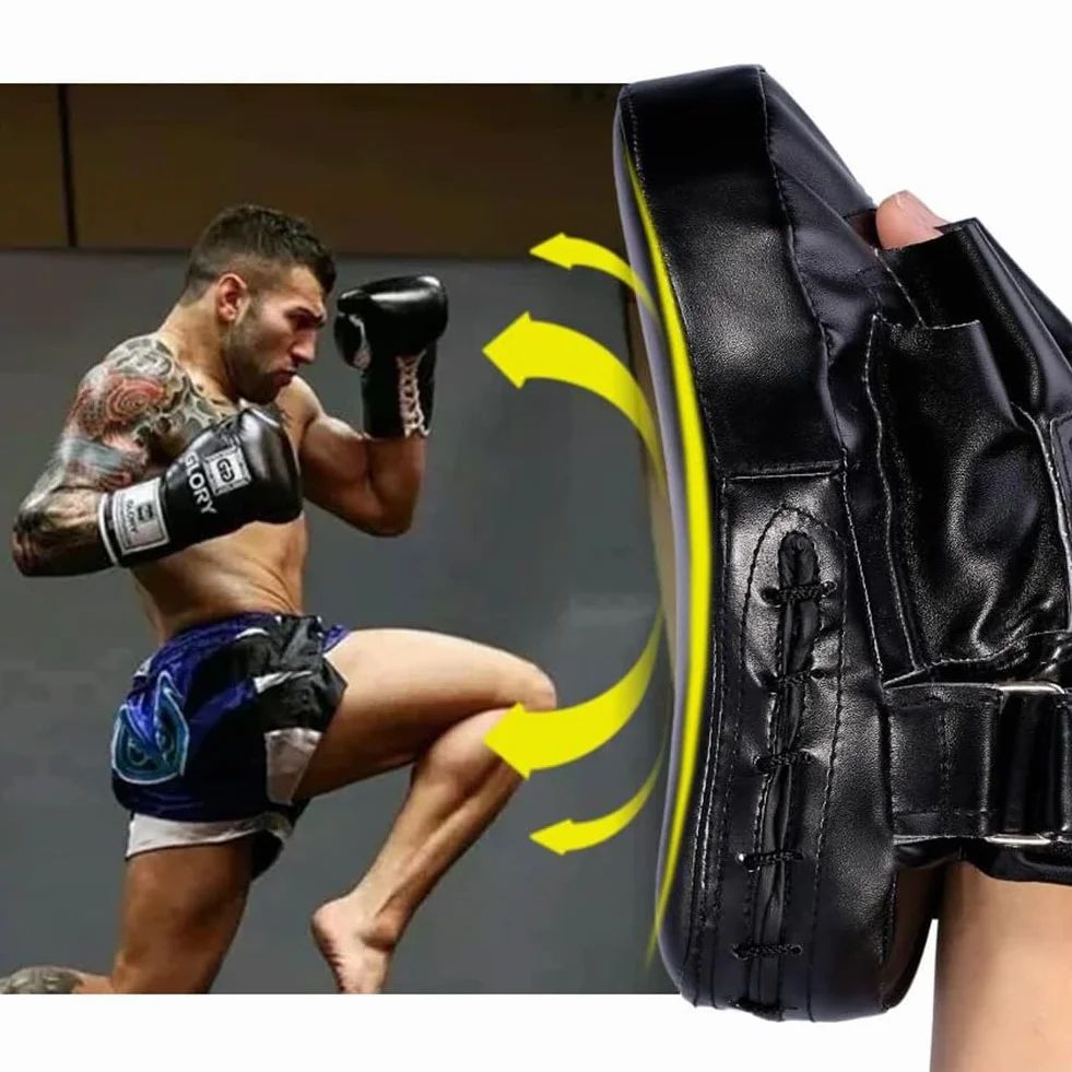 Pudełka do kickboxingu, czarne, 1 para, do treningu i kickboxingu, poduszki do boksu, do Muay Thai, karate, taekwondo, sztuki walki