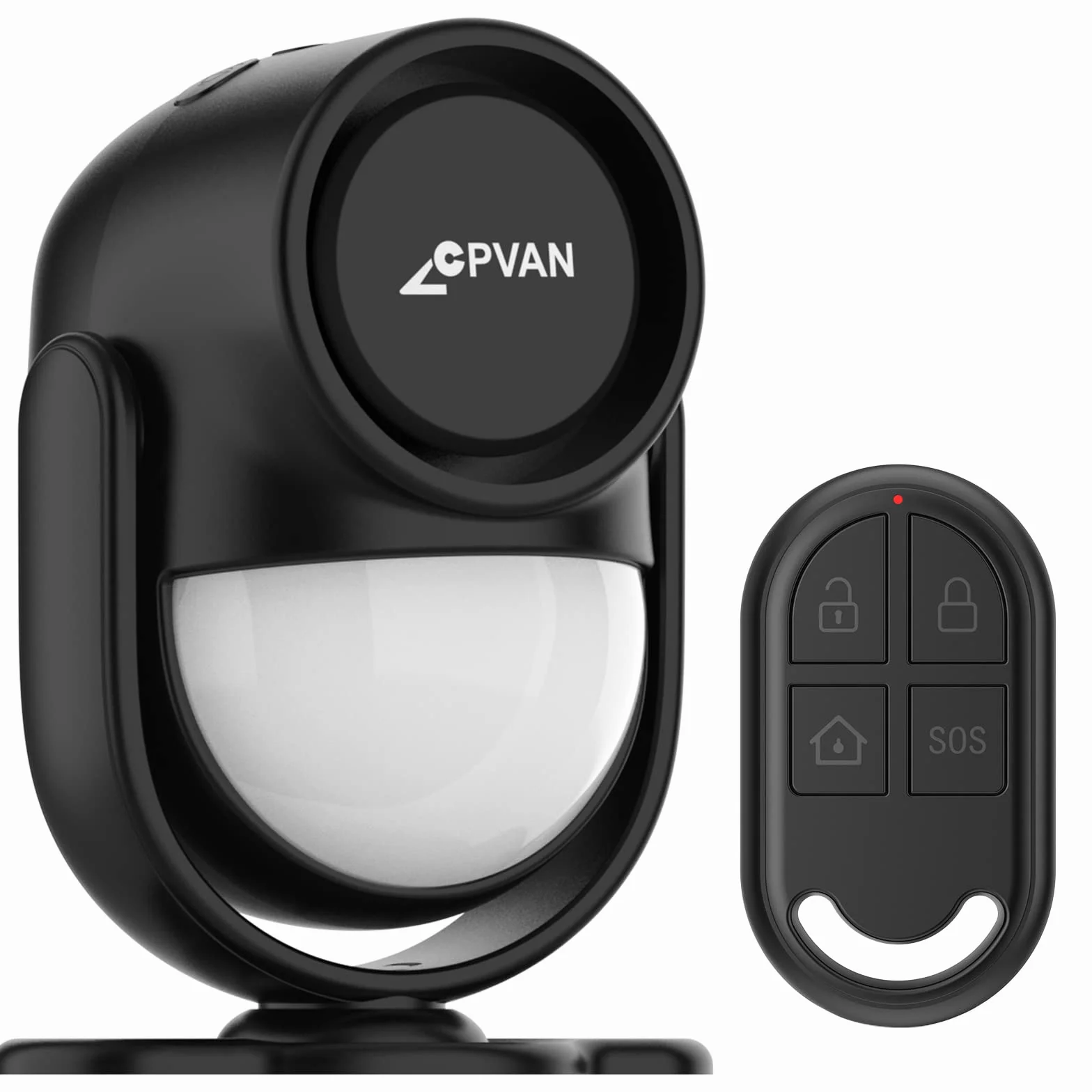 CPVAN CP2-Pro PIR Czujnik Ruchu Alarm 125 dB System Alarmowy Antykradzieżowy Czarny