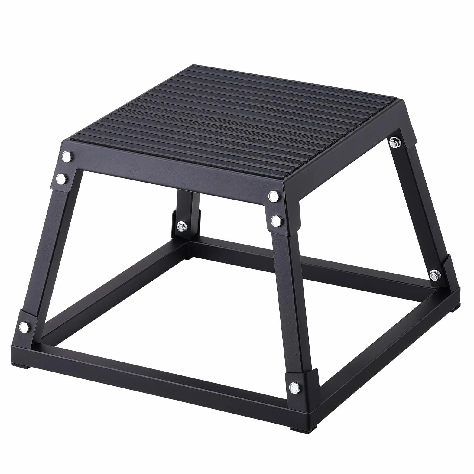 VEVOR Plyometryczna skrzynka do skakania, 30 cm, stalowa platforma plyometryczna i pudełko do skakania, antypoślizgowe pudełko do ćwiczeń fitness, do treningu siłowego w domu, na siłownię, trening