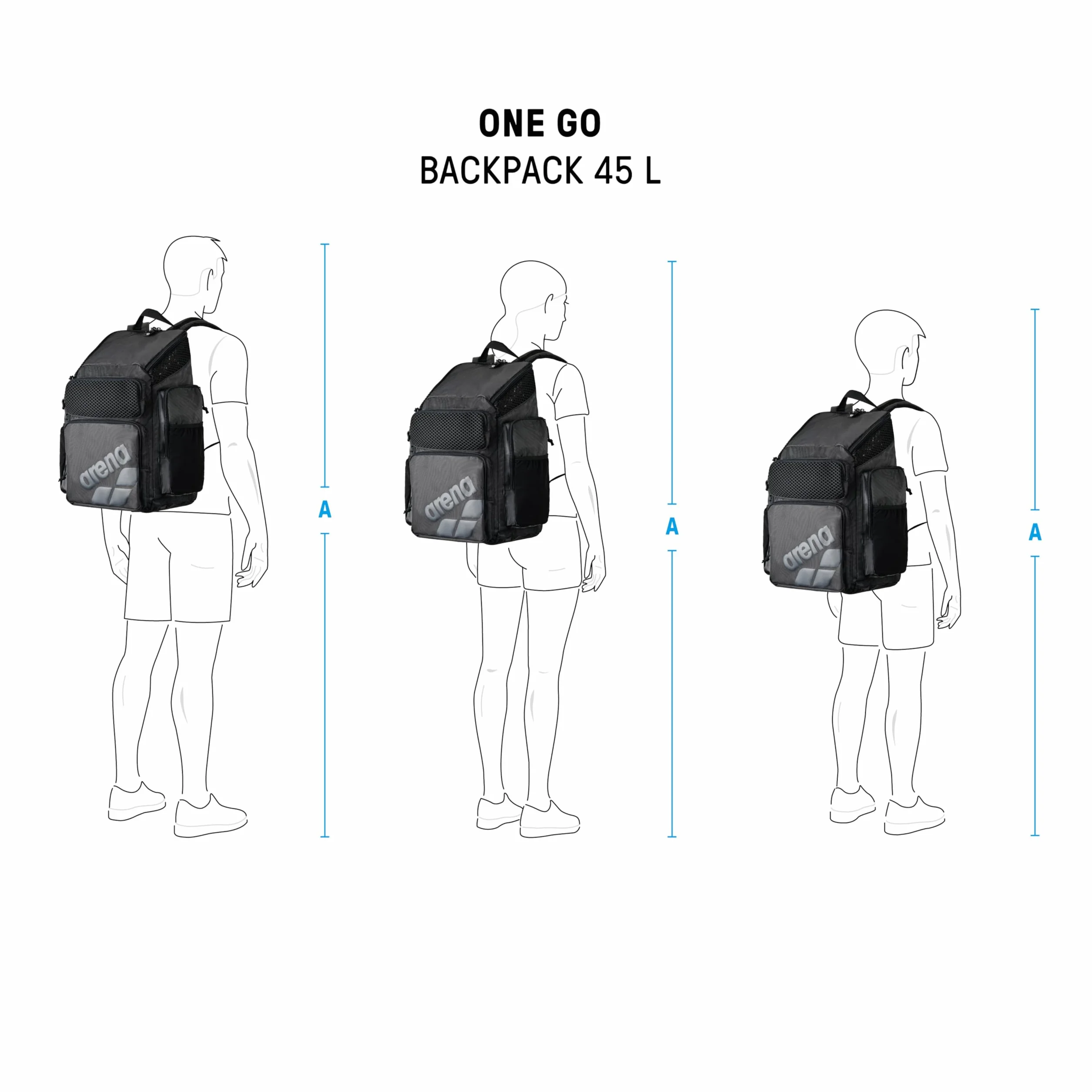 ARENA Plecak na basen One GO Backpack 45 litrów