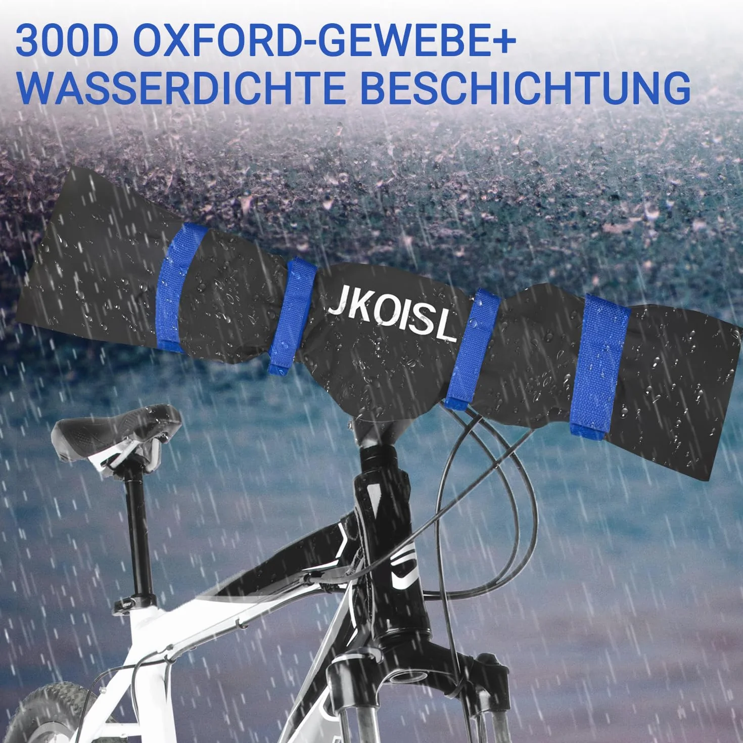 Pokrowiec na kierownicę Ebike Wodoodporny JKOISL 2-częściowy Ochrona przed deszczem