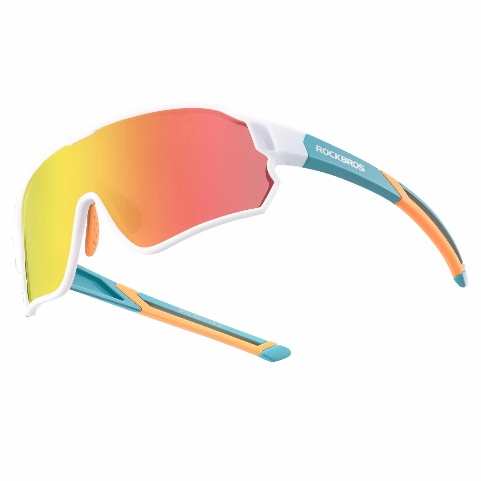 ROCKBROS Dziecięce Okulary Rowerowe Sportowe Ochrona UV400 Polaryzacyjne Przeciwsłoneczne TR90 Elastyczna Oprawka dla Chłopców i Dziewczynek Ochronne Sporty Outdoorowe