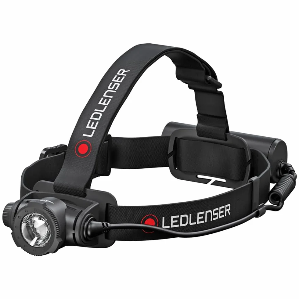 Ledlenser H7R Core latarka LED, 1200 lumenów, ładowana akumulatorem litowym, IP67, z możliwością ogniskowania, bezstopniowe ściemnianie, stałe światło, zasięg światła 260m