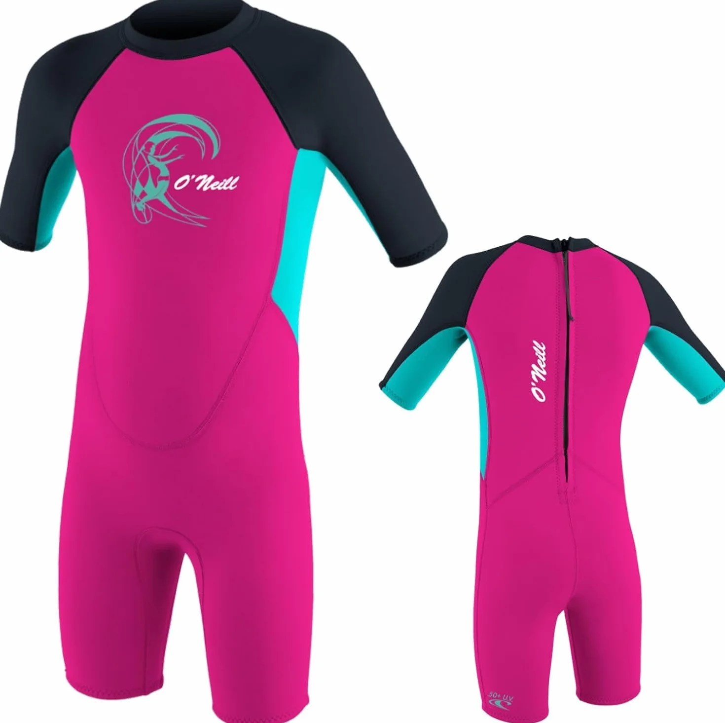 O'Neill Shorty Toddler Reactor Spring dziecięcy kombinezon neoprenowy różowy