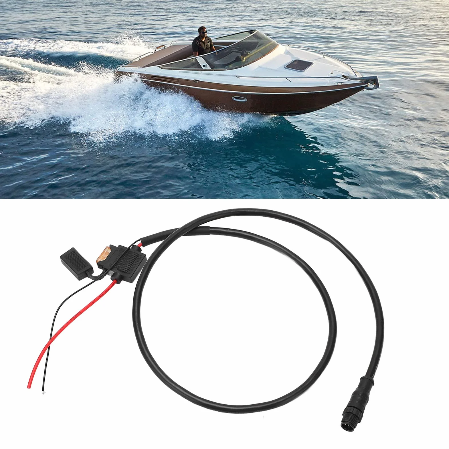 Kabel NMEA 2000 5-pinowy Męski z Bezpiecznikiem 1 m Lowrance