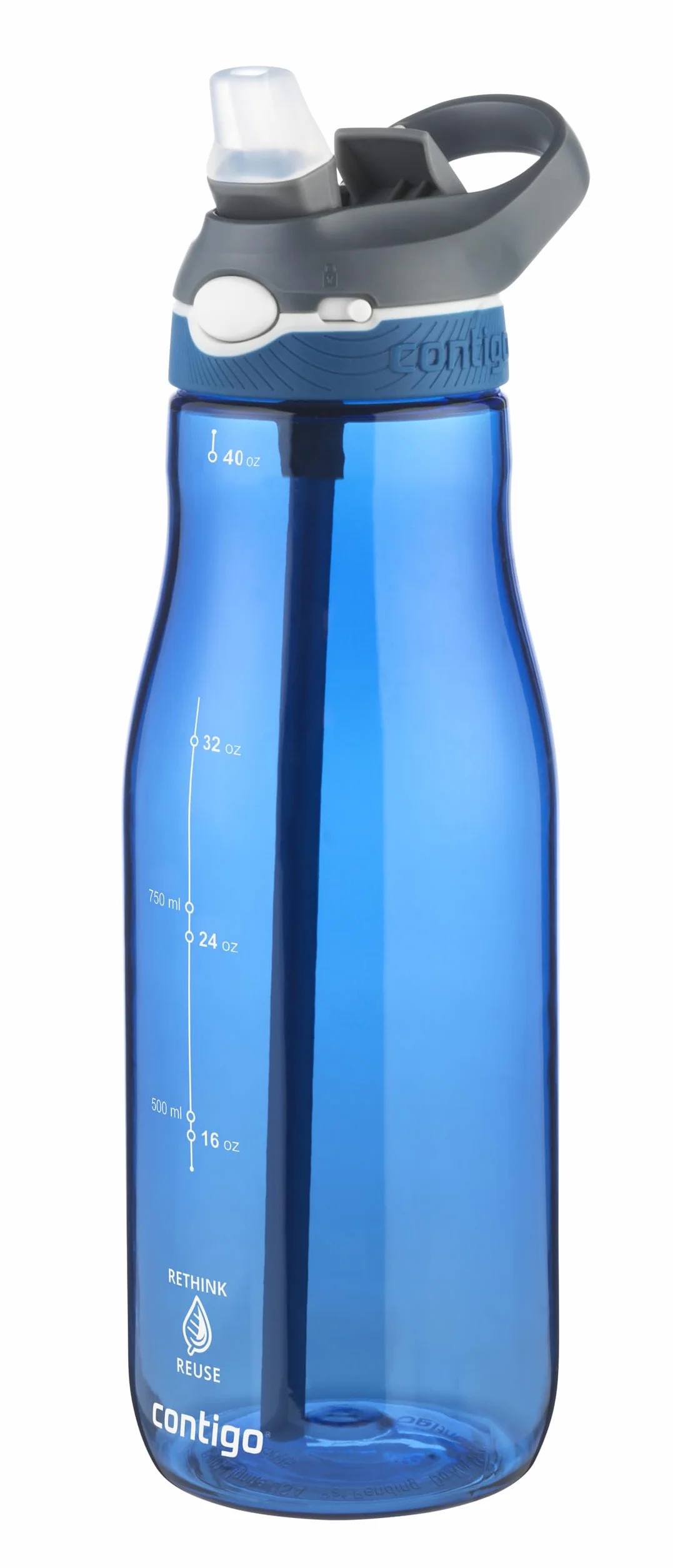 Contigo Cortland Autoseal Butelka na wodę, duża, 1200 ml, bez BPA, butelka sportowa, szczelna butelka na napoje, idealna do szkoły, na siłownię, rower, do biegania, wędrówek