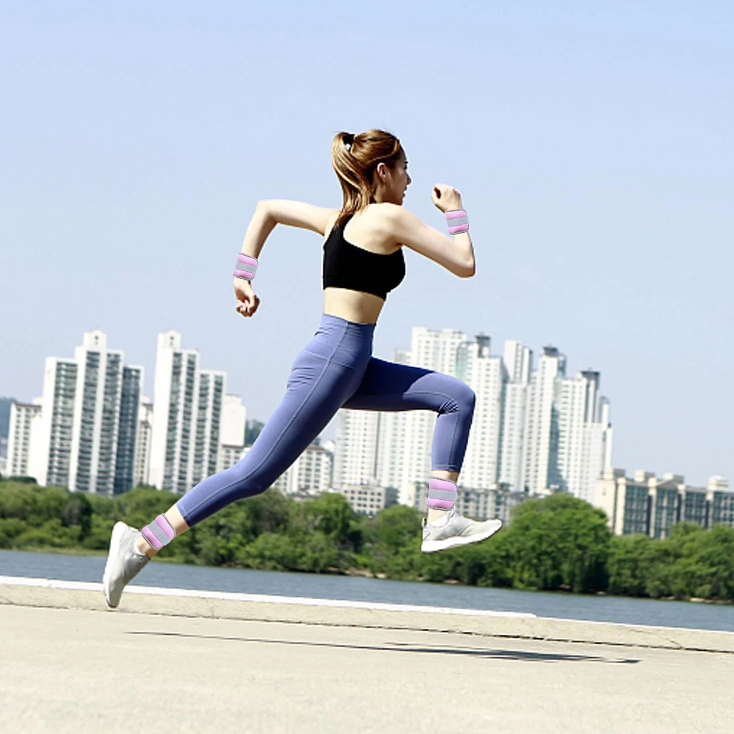 Obciążniki na nogi i ramiona, regulowane obciążniki na stopy i stopy, uniwersalne obciążniki do studia fitness i domu, obciążniki na nadgarstki, 0,25 kg x 2