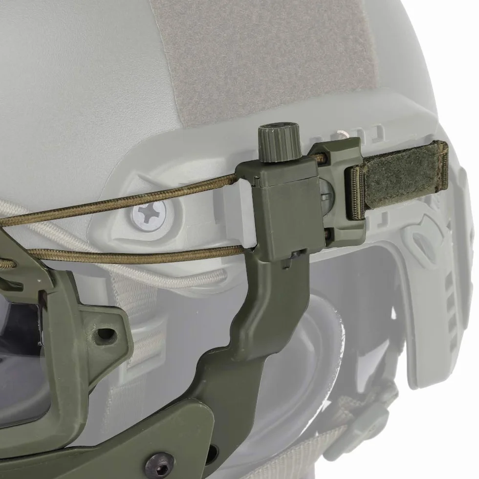 Kask FAST z ochronnymi okularami do jazdy z odpinaną maską na twarz, pasuje do Airsoft, paintballu, imprezy na Halloween
