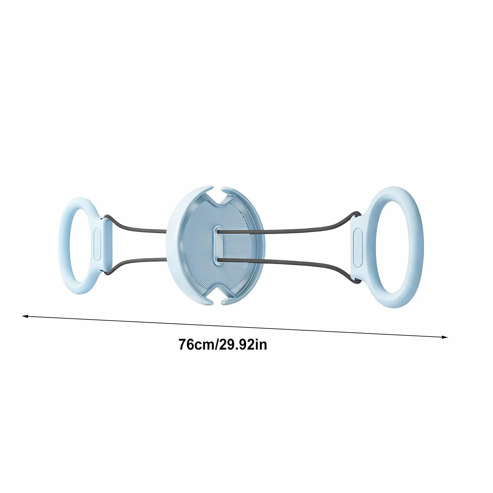 Chest Expander Men, składany, 18 cali, stalowy trener oporowy, antypoślizgowy uchwyt