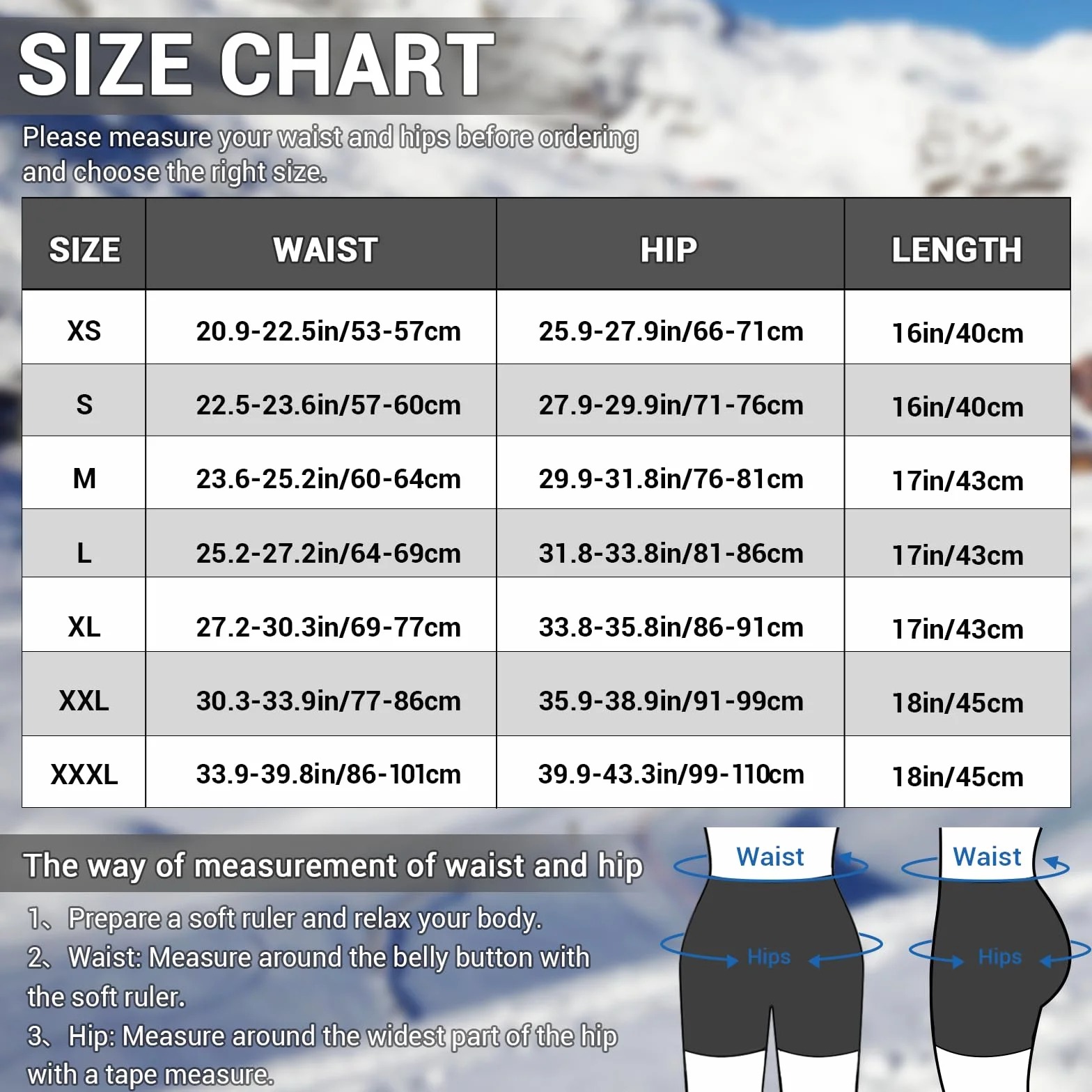 Cienfy Wyściółka biodrowa 3D z pianki EVA, wyściełane szorty Crash-Pad Impakthose do jazdy na nartach, łyżwach, snowboardzie i deskorolce