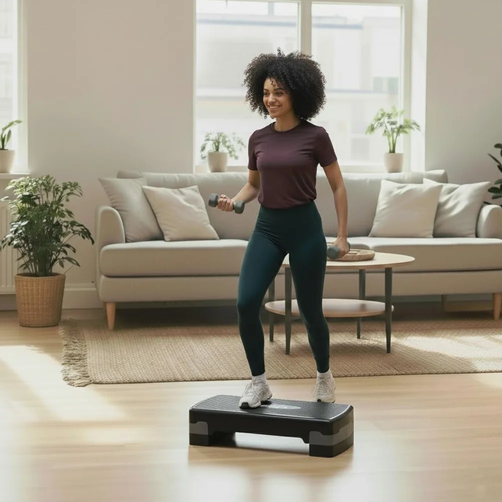 VirtuFit Essential Aerobic Fitness Stepper do Domu z Regulacją Wysokości Antypoślizgowy