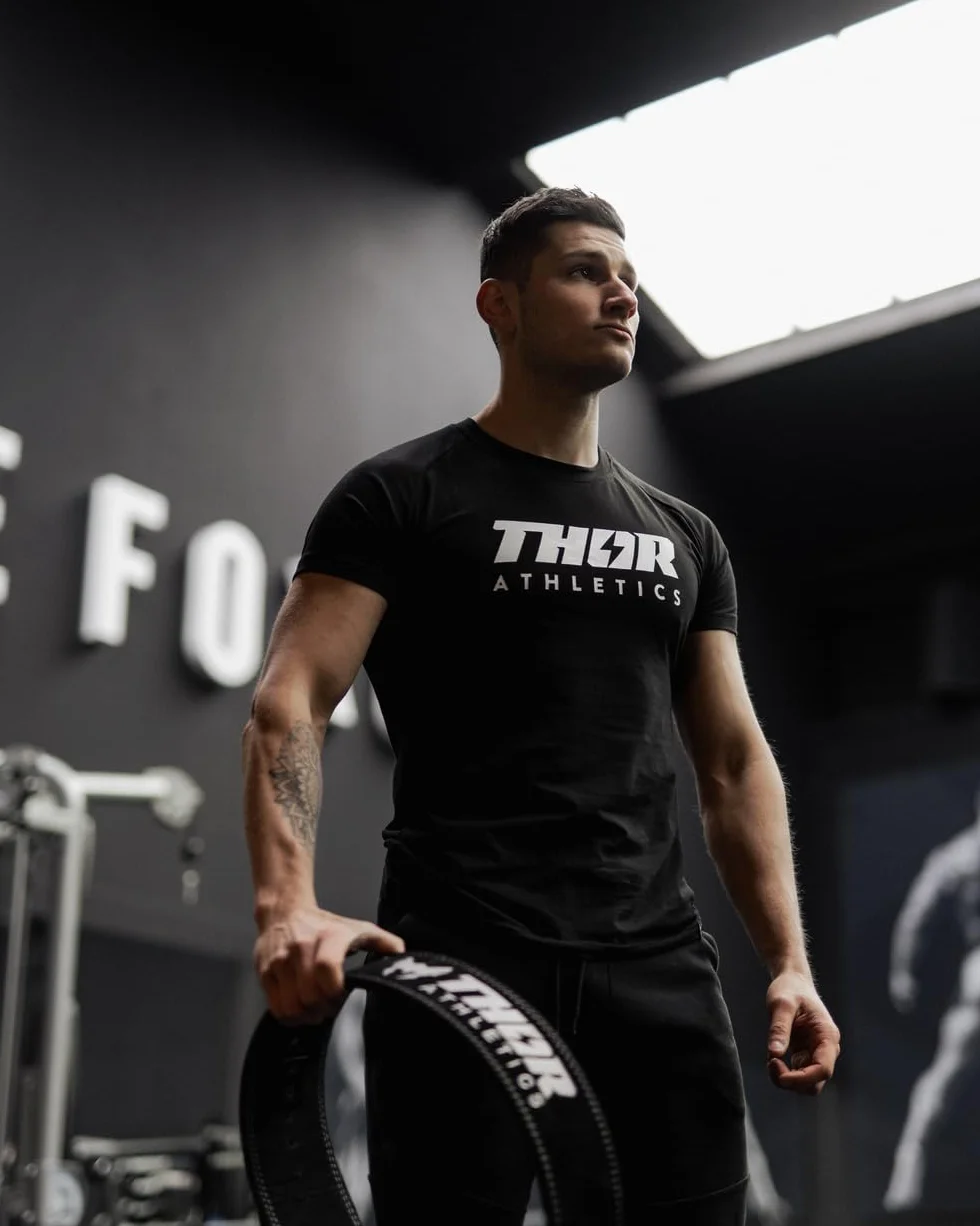 Thor Athletics Pasek do Podnoszenia Ciężarów Czarny XL