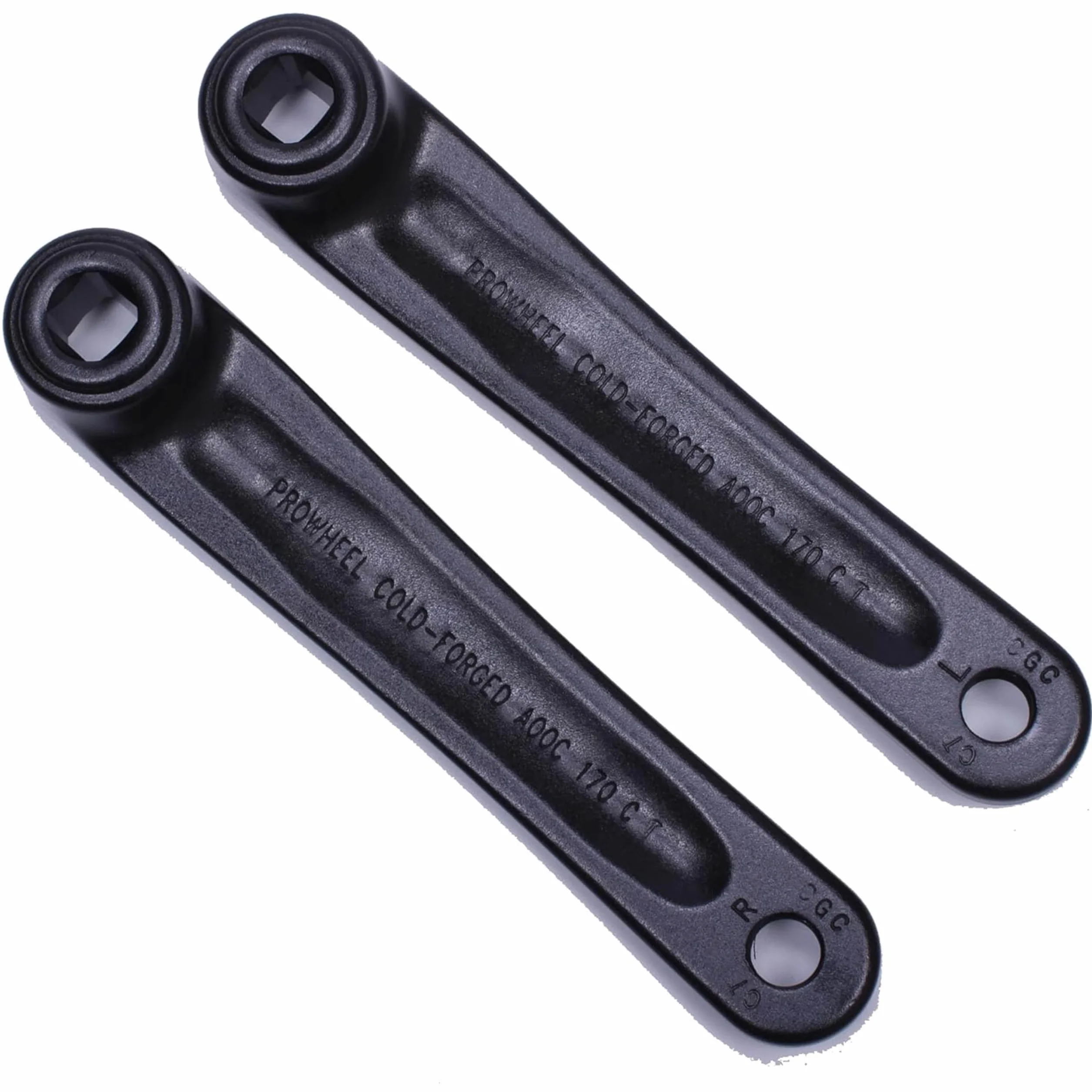 Prowheel Jedna para ramienia korbowego rowerowego dostępne w kwadratowym otworze, 152 mm/160 mm/165 mm/170 mm/175 mm stop 6061 czarne ramię korbowe do roweru elektrycznego roweru elektrycznego e roweru