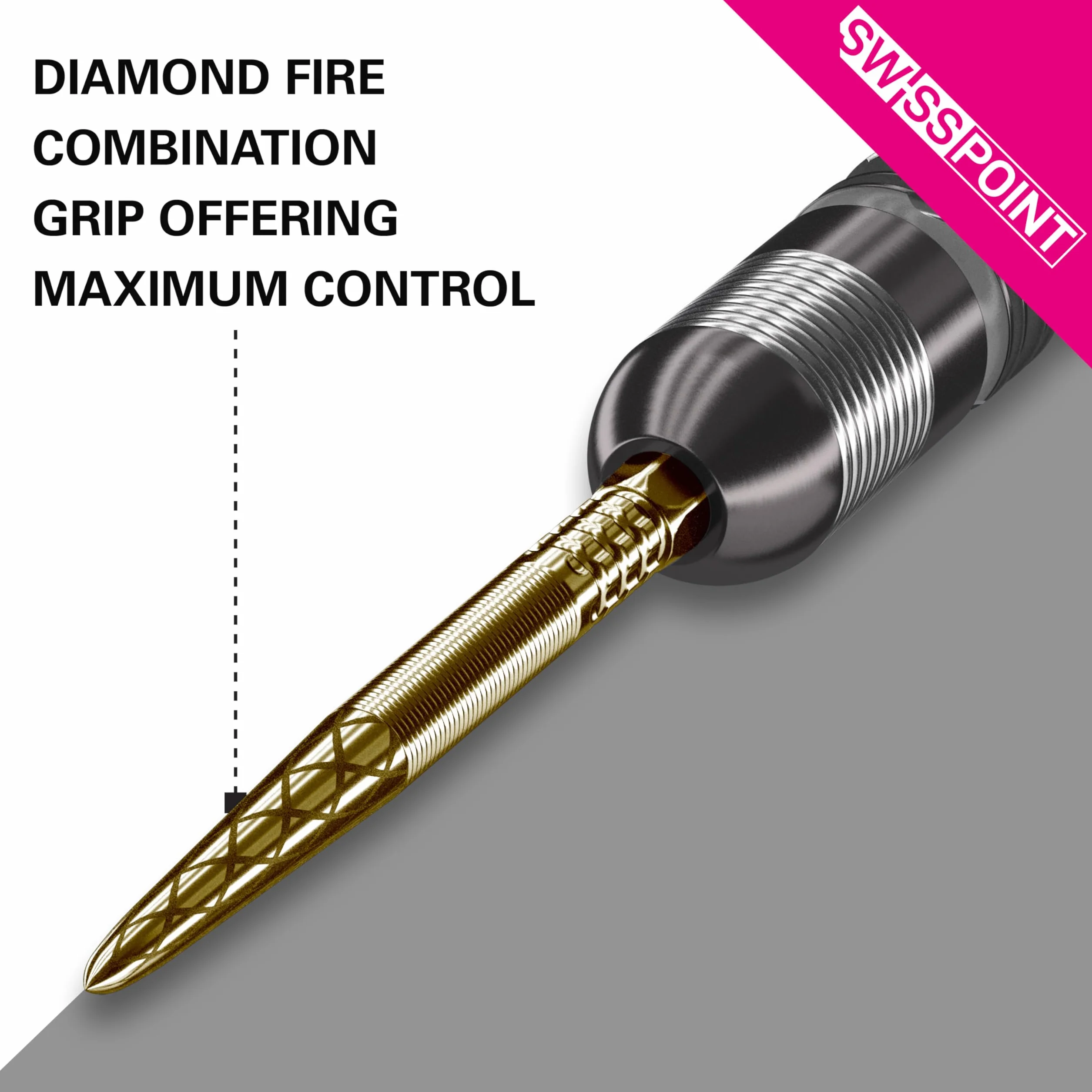 Target Darts Swiss Point DX Dart Points (3-pak zestaw końcówek) - 26 mm/30 mm/35 mm/40 mm - złoty/srebrny/czarny SP - Change Dart Swiss Point, profesjonalne akcesoria do rzutek, usuwanie końcówek