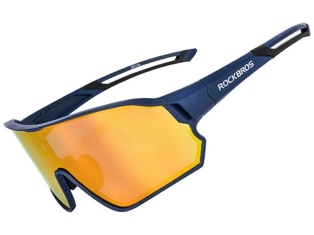 ROCKBROS Okulary Rowerowe Polaryzacyjne, Przeciwsłoneczne, Lekkie, do Sportów na Świeżym Powietrzu, dla Mężczyzn i Kobiet, UV400, do Sportów na Świeżym Powietrzu, Prezenty Urodzinowy i Świąteczny