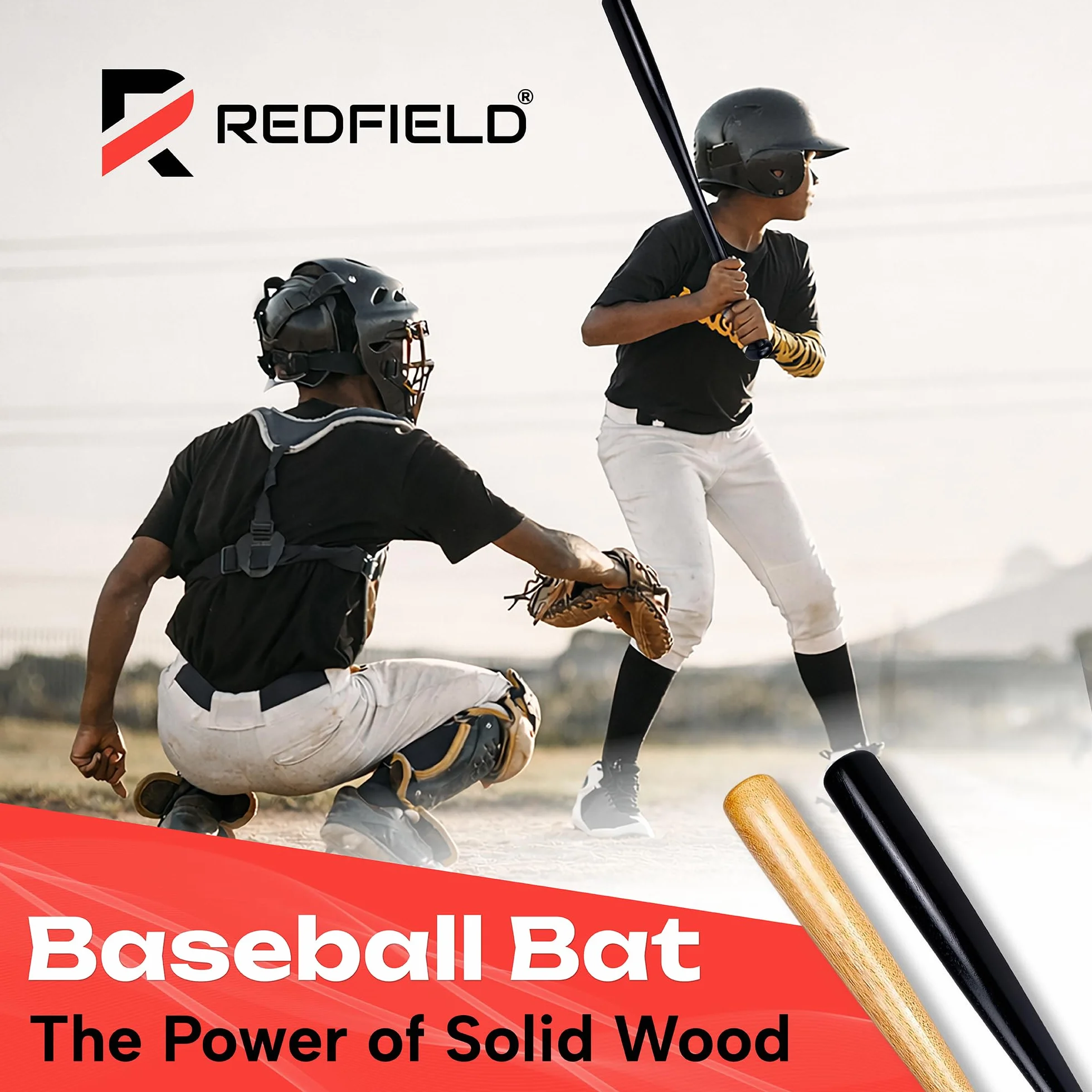 Redfield Drewniany kij baseballowy 76 cm, kolor drewna
