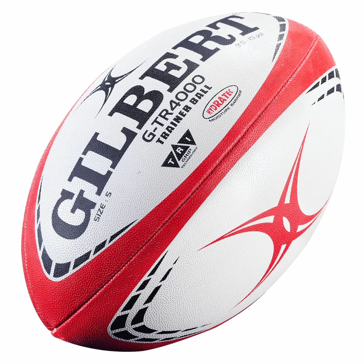 Gilbert G, TR4000, piłka do rugby, unisex, dla dorosłych, kolor: czerwony, 5