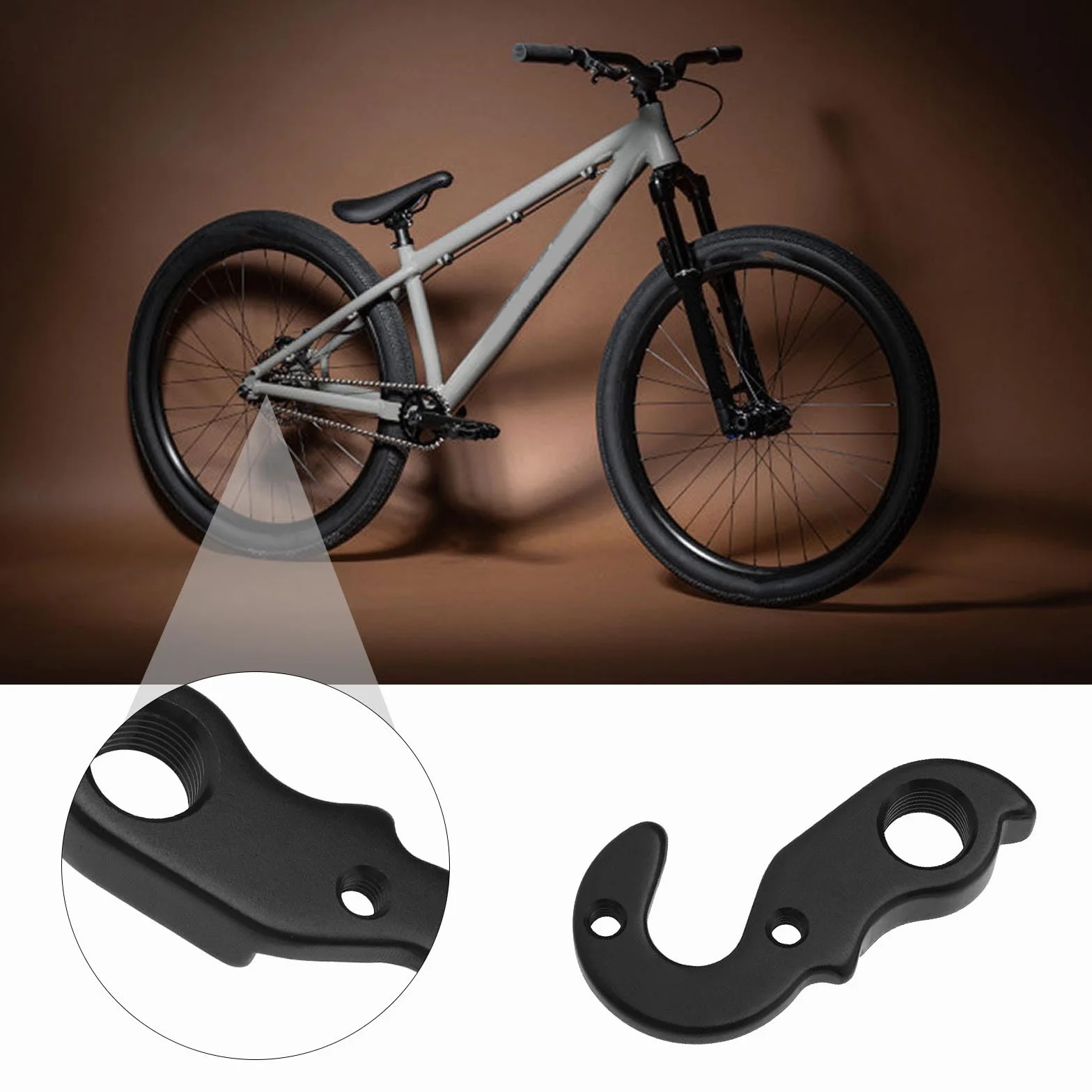 Bike Mech wieszak na przerzutkę rowerową hak przerzutki rowerowej hak tylny ze stopu aluminium hak tylny kompatybilny z autorem kompatybilny z Gepida
