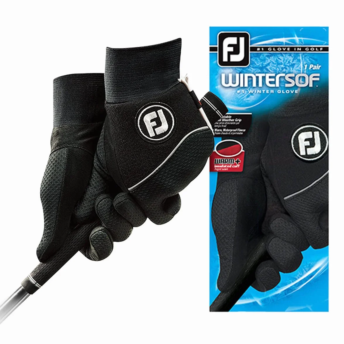 FootJoy WinterSof męskie rękawice golfowe, czarne