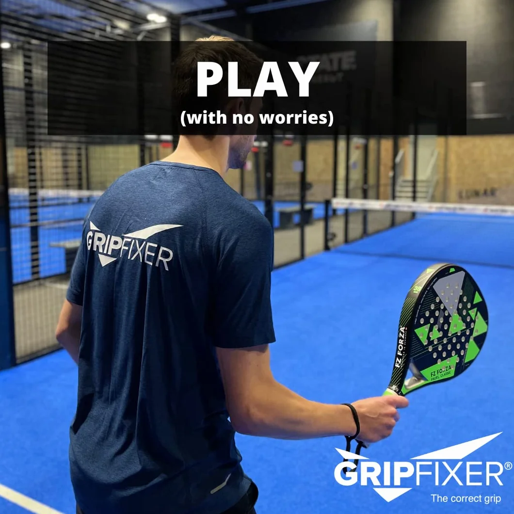 Padel | Ensures The Correct Grip | The Ultimate Training Equipment & Teaching Aid | Danish Innovation | Small-Left