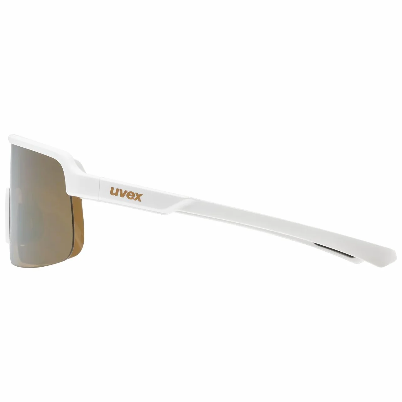 uvex okulary sportowe white matt gold mirror one size