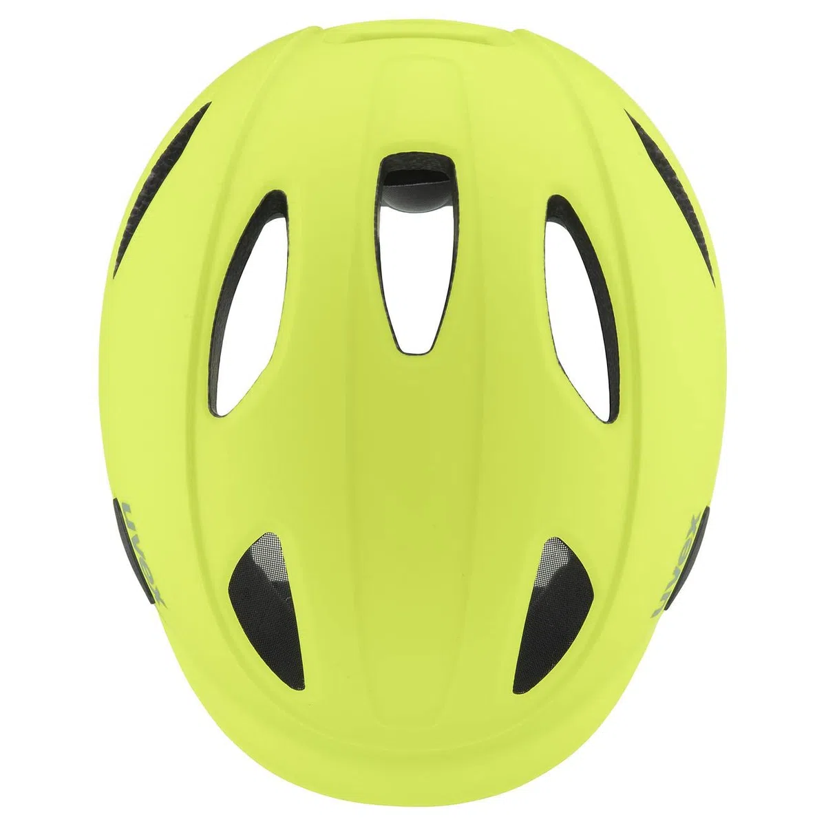 uvex oyo - lekki kask rowerowy dla dzieci - indywidualna regulacja wielkości - możliwość zainstalowania światła LED - neon yellow-moss green matt - 50-54 cm