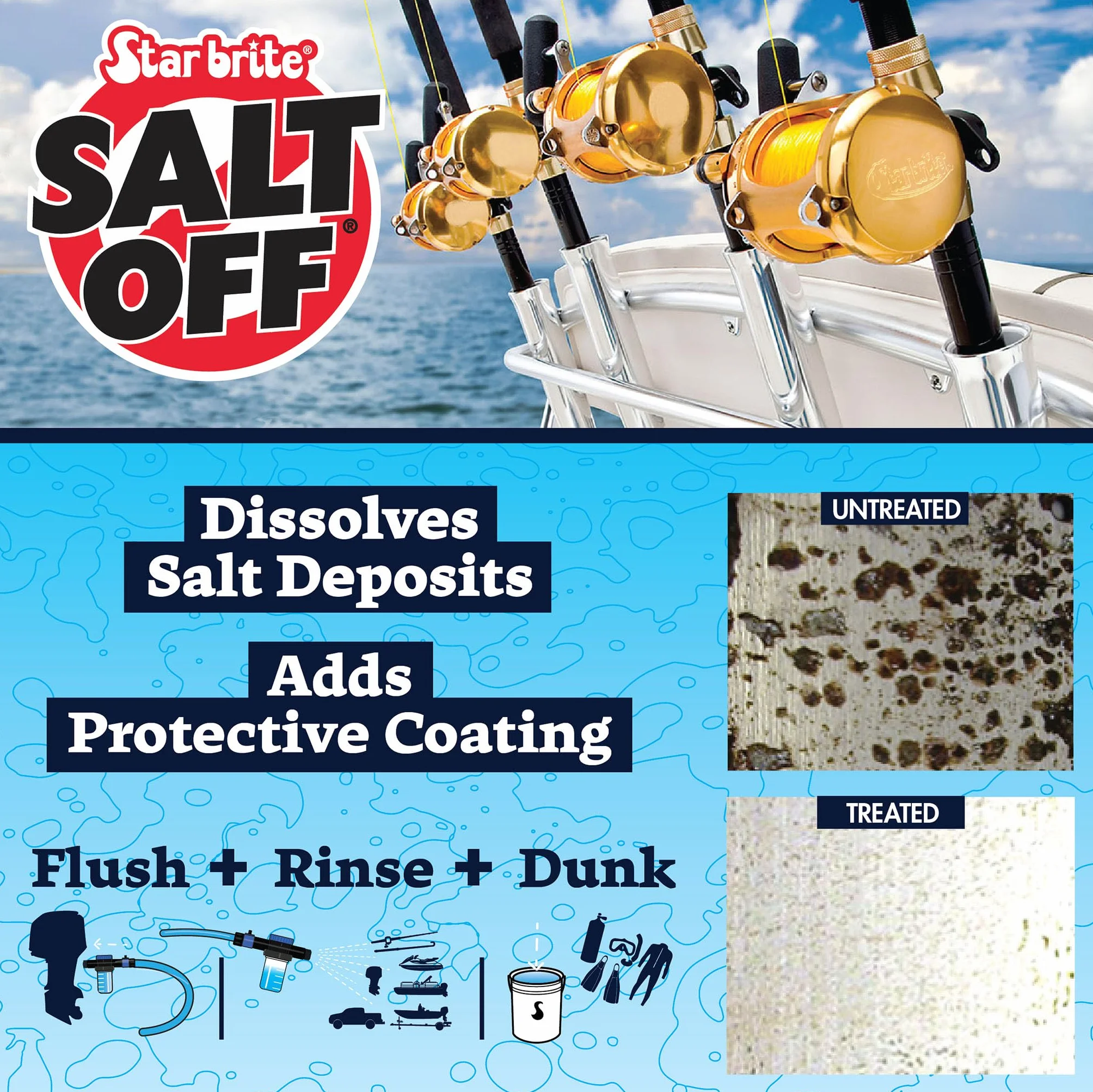 STAR BRITE Salt Off środek do usuwania soli i płukanie silnika