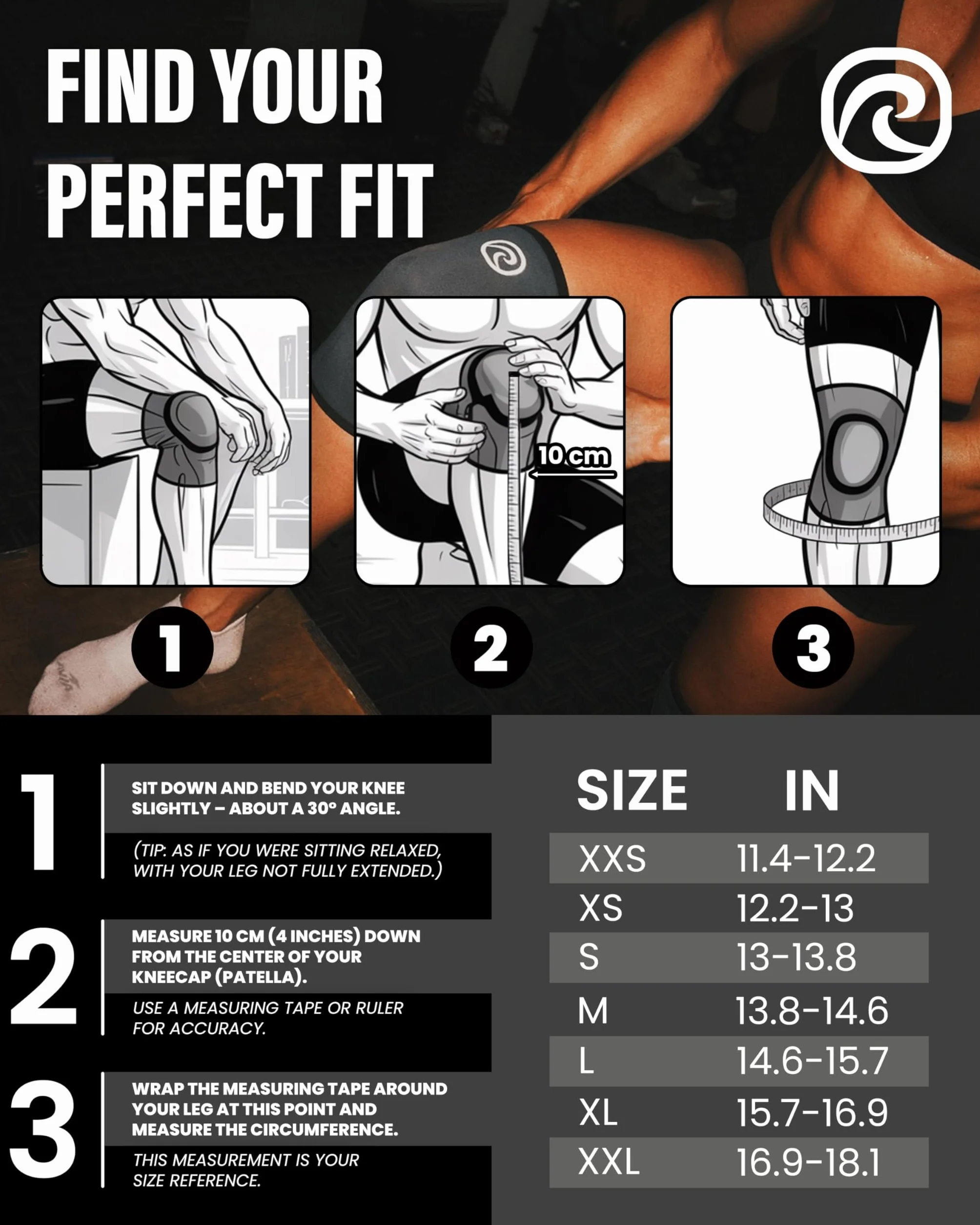 Rehband Bandaż na kolano 5 mm neopren do sportów siłowych i cross-fit