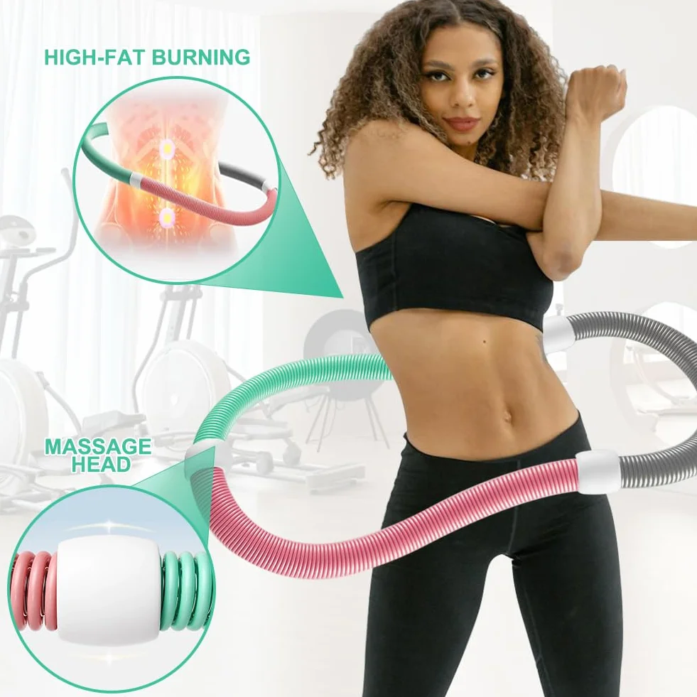 Hoola Hoop obciążona obręcz fitness składana do talii