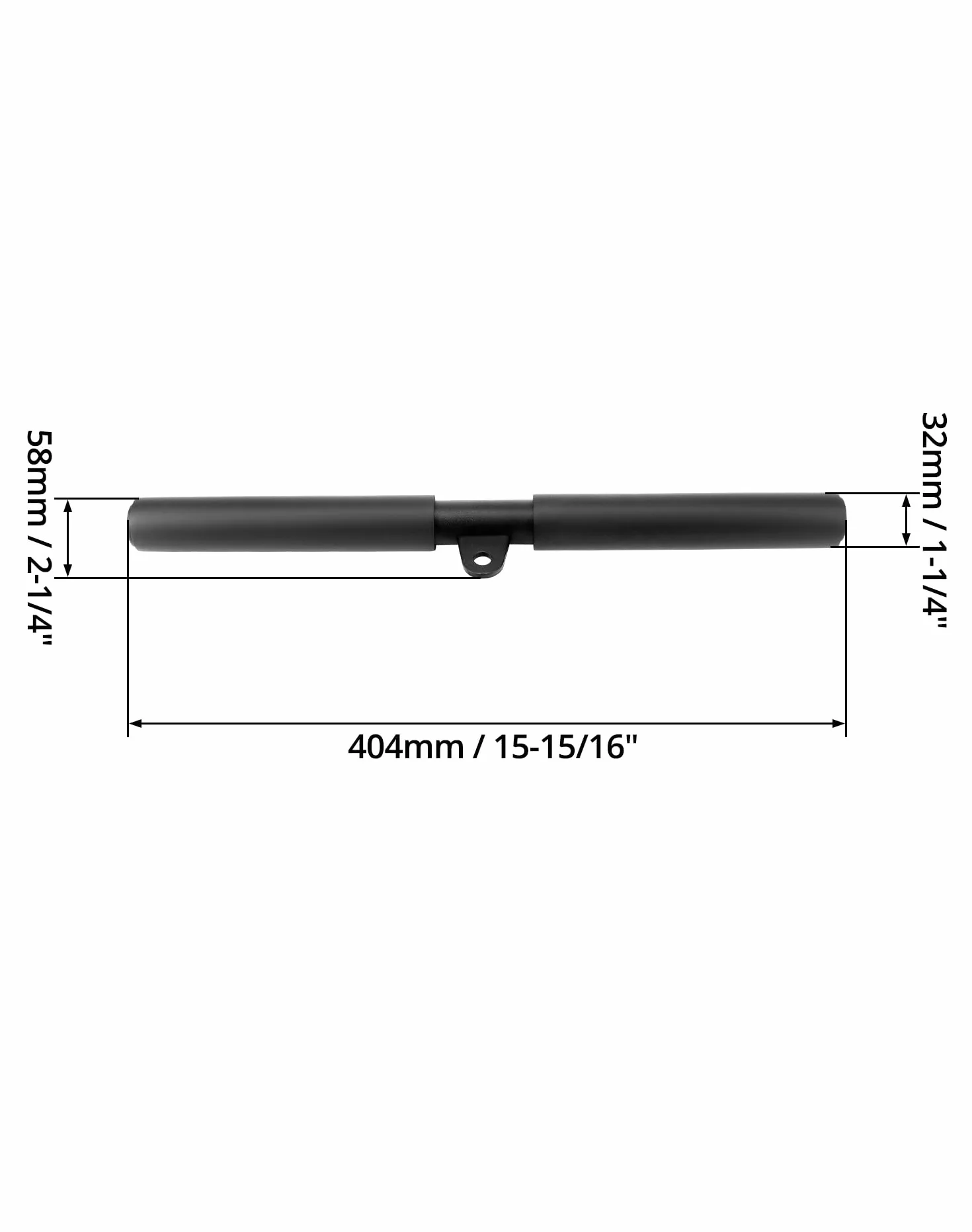 QWORK Lat drążek do ciągnięcia z karabińczykiem 40 cm