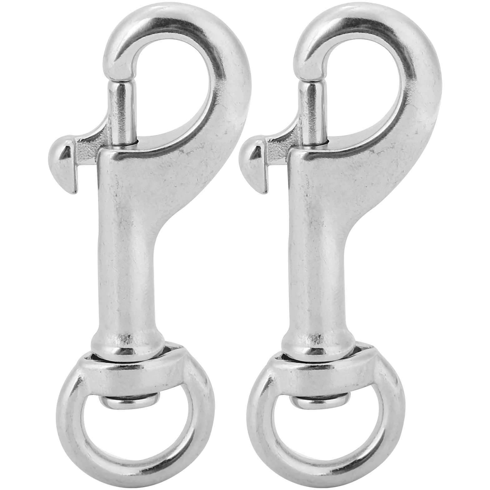 Yosoo Health Gear 2 szt. 68 mm obrotowy hak zatrzaskowy do nurkowania, stal nierdzewna 316, klips do masztu, klipsy sprężynowe haczyki do smyczy dla psów nurkowych, breloczków, lin łodzi, karmników