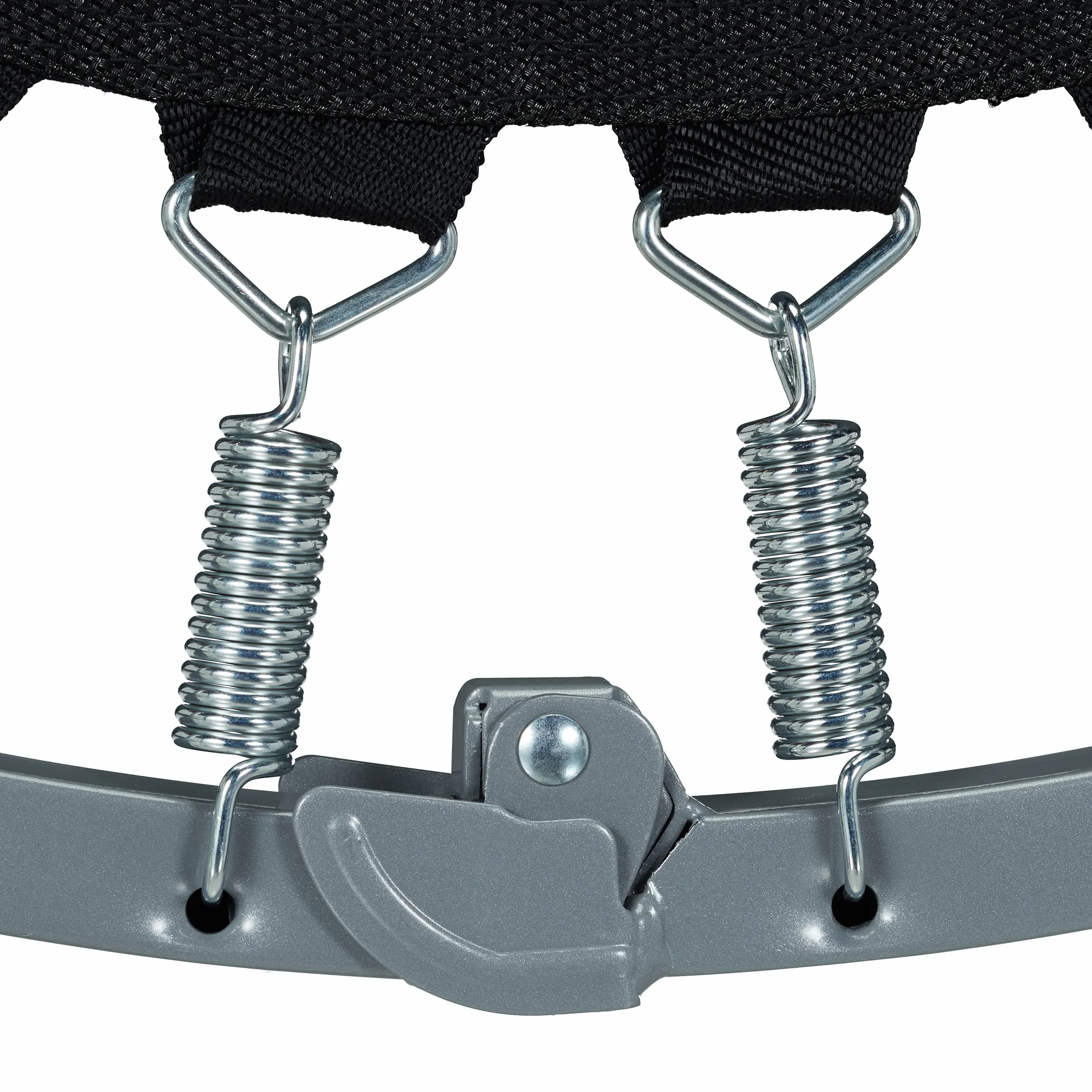Relaxdays Składana trampolina fitness 22 x 95 x 95 cm 100 kg niebiesko-czarna