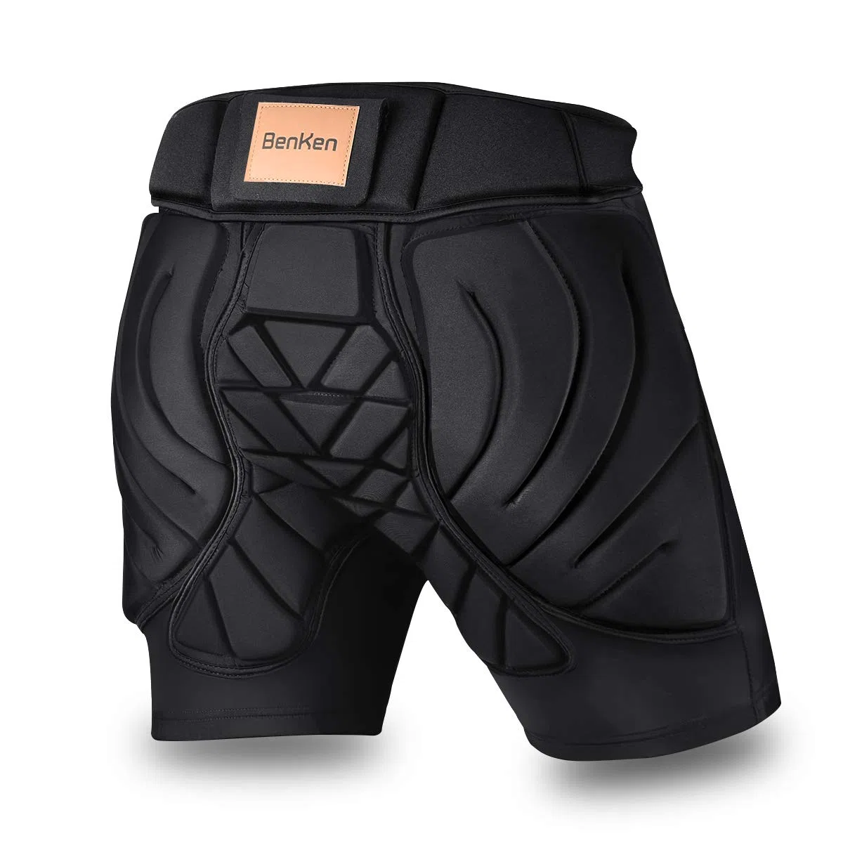BENKEN Skiing Protective Padded Shorts spodnie kobiety mężczyźni ochrona 3D Hip Butt Guard Pad oddychający materiał odporny na uderzenia na snowboardzie (XL)