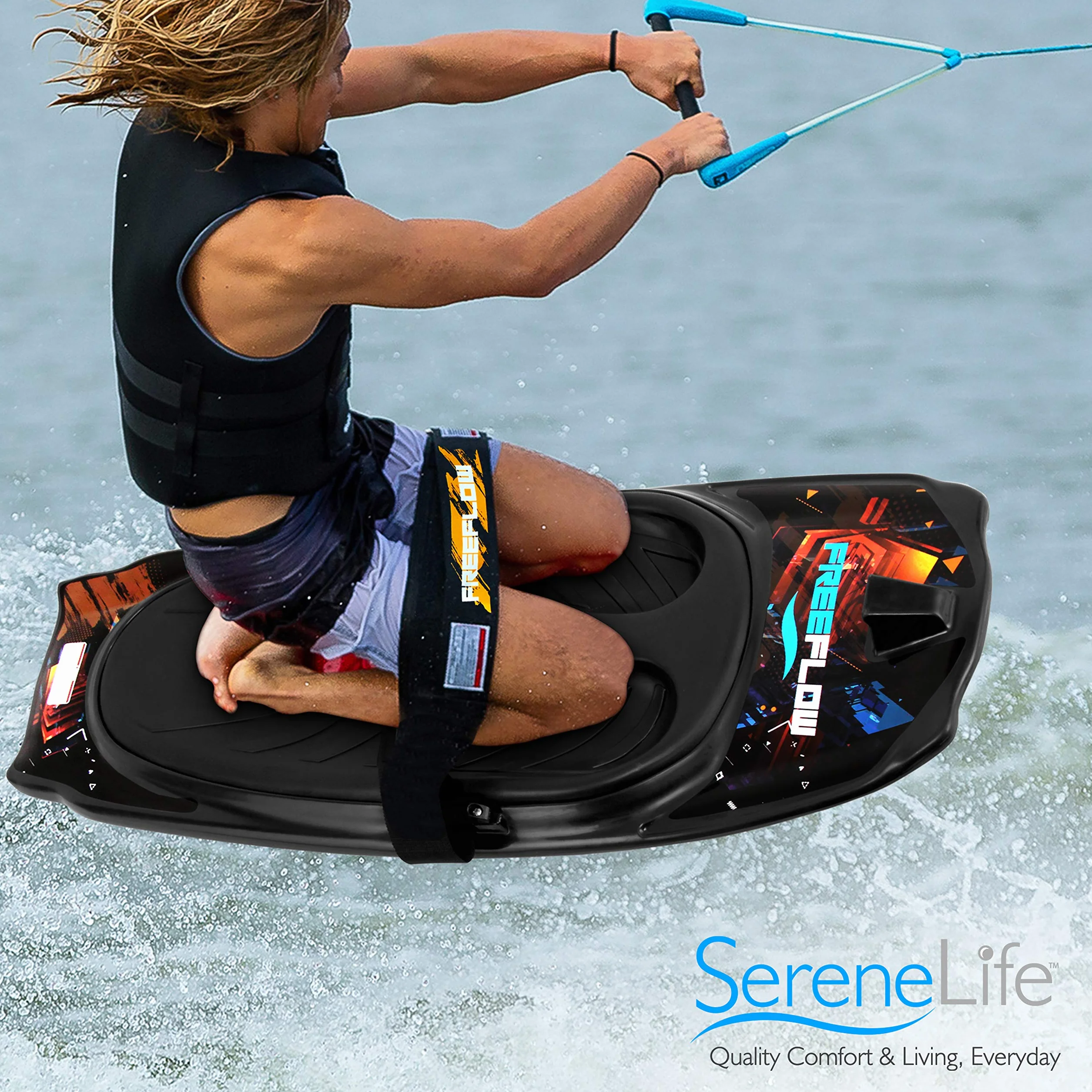 SereneLife Kneeeboarding wodny z haczykiem dla dzieci i dorosłych