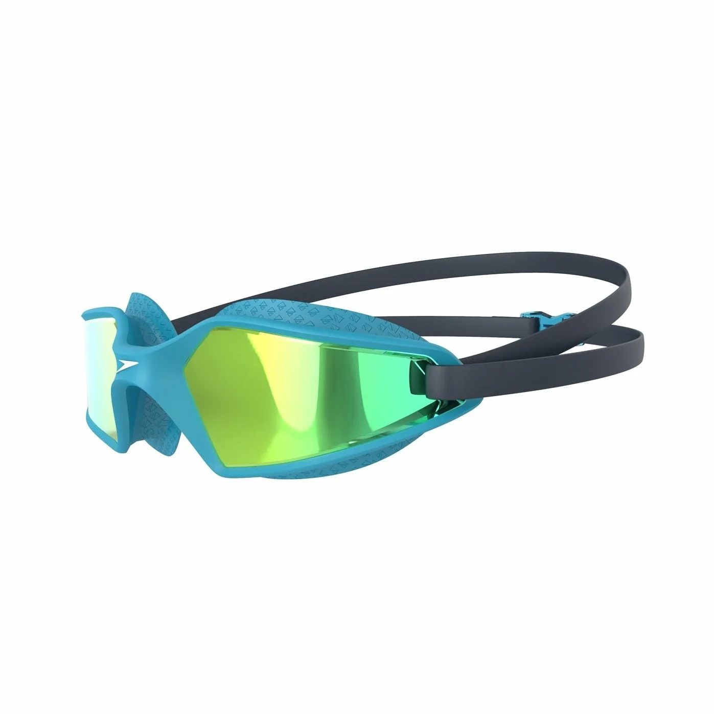 Speedo Junior Hydropulse gogle pływackie | wygodne dopasowanie | regulowana konstrukcja | przeciwmgielne | zapobiegające wyciekom, granatowe/niebieskie zatoka/żółte złoto, jeden rozmiar