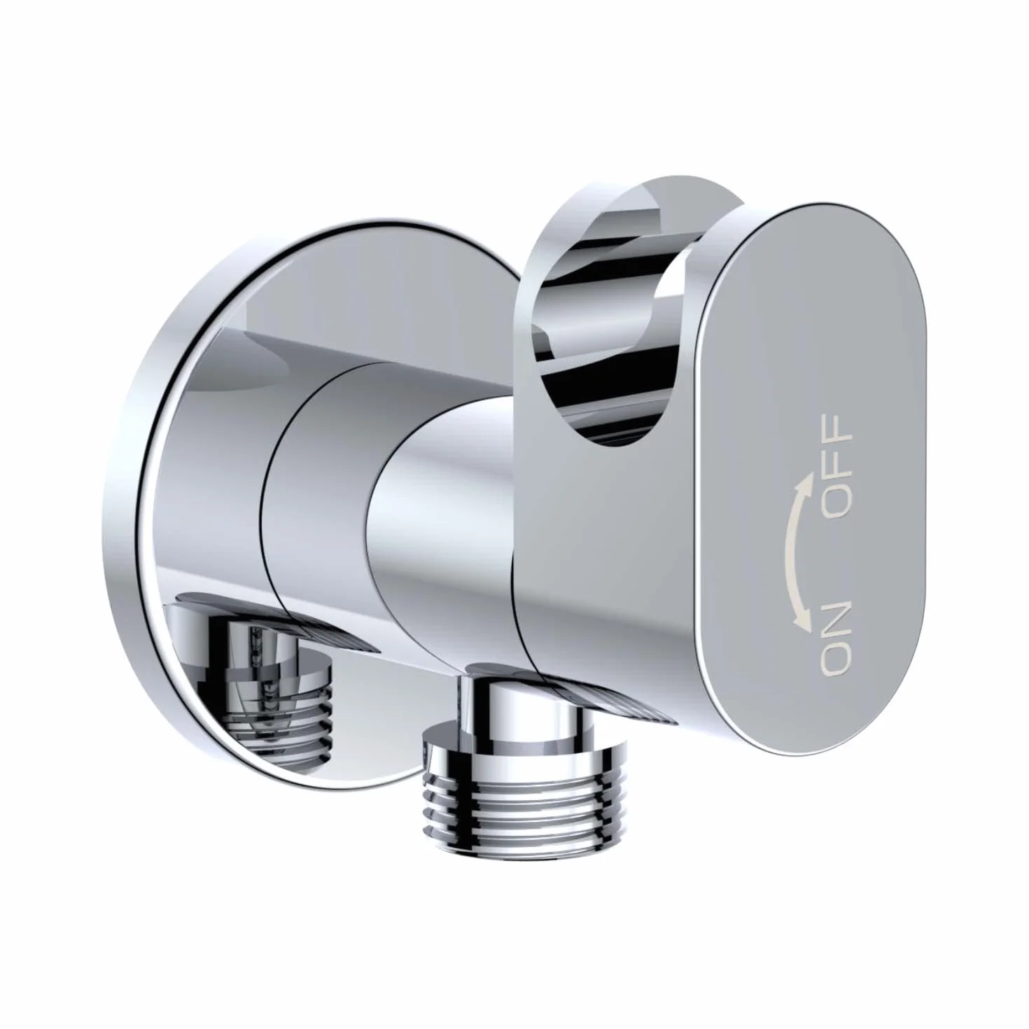 Ręczna Słuchawka Bidetowa WC/Bidet z Chromowanego Mosiądzu – Zestaw Soho Design z Zaworem Odcinającym, Uchwyt Ścienny, Wąż 120 cm, Gwint G1/2”