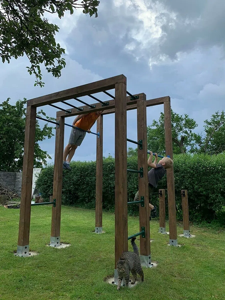 Drążek gimnastyczny, drążek 40-180 cm, drążek do wspinaczki, niebieski, zielony lub czarny (130 cm, czarny)