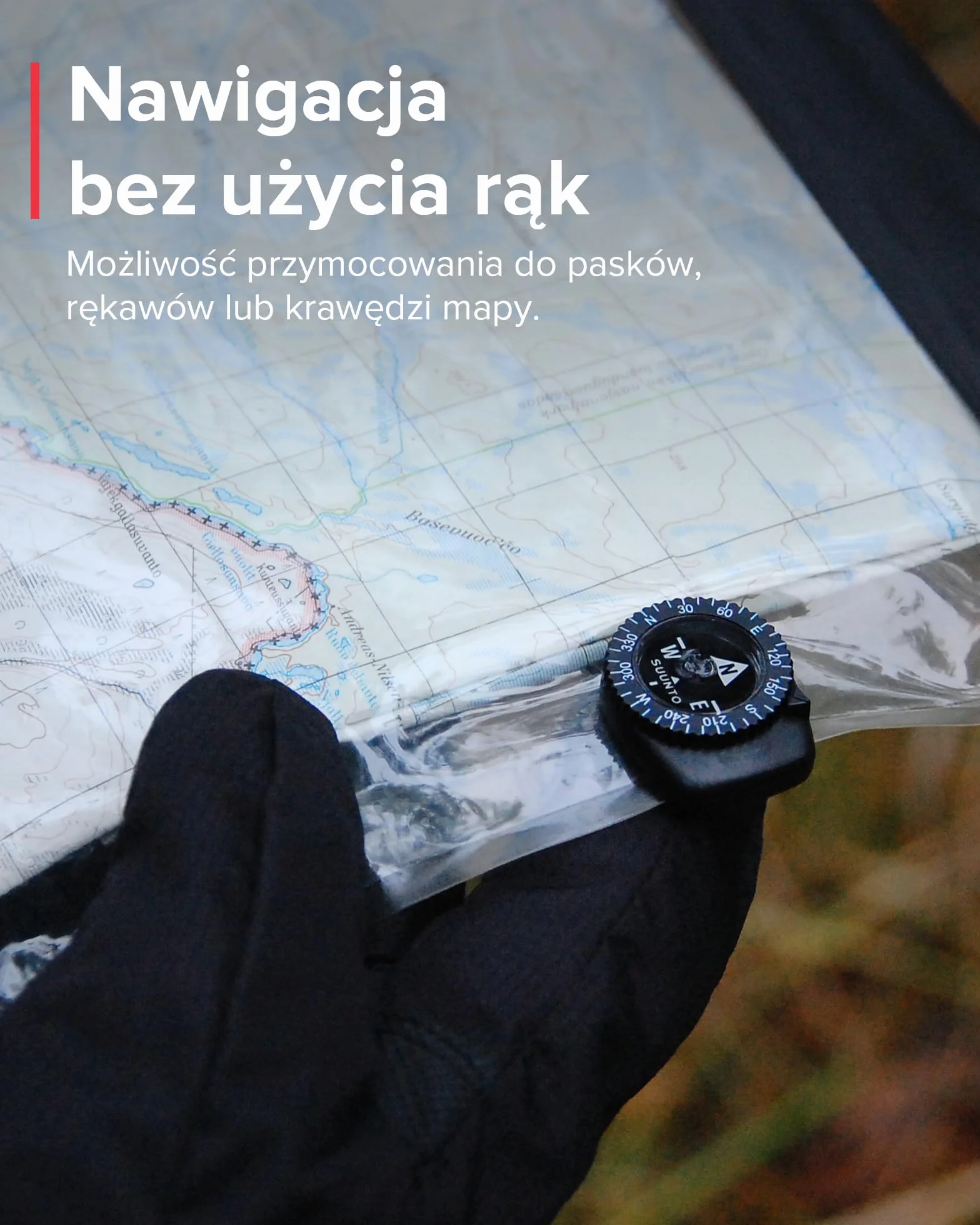 SUUNTO SS012055014 Kompas Clipper L/B NH, Półkula Północna, Czarny