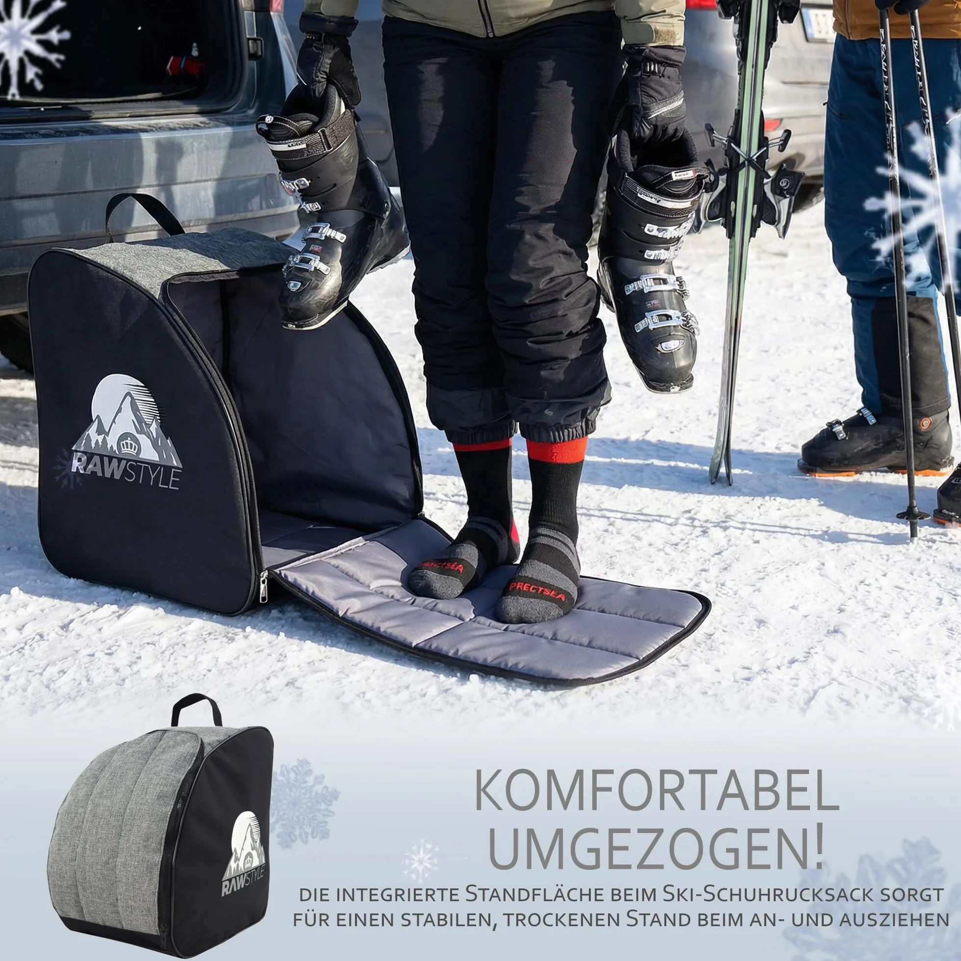 Rawstyle Torba narciarska na buty i narty wodoszczelna 160 cm 180 cm model 3