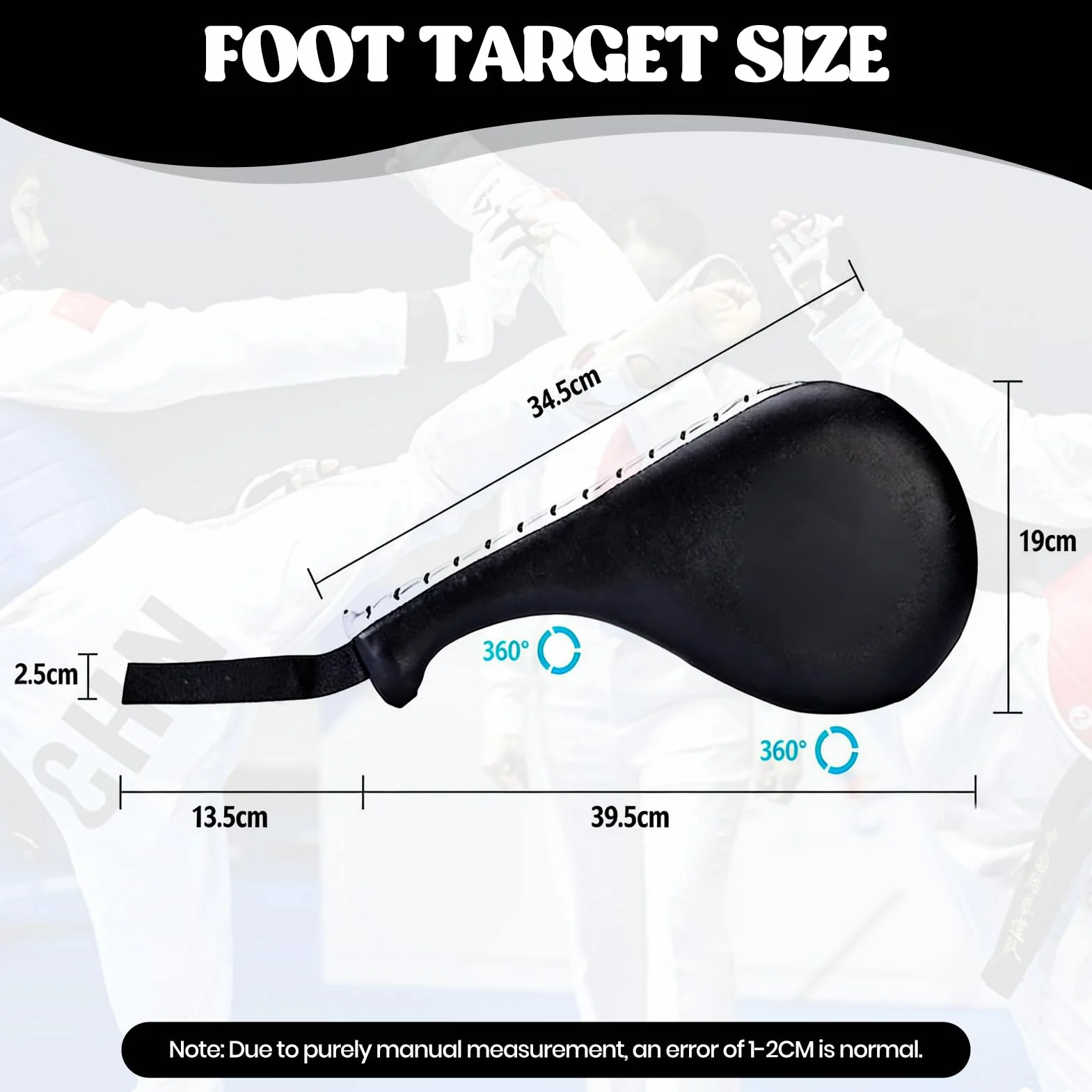 Taekwondo Pads, 2 Szt. Karate Kickboxing Target Pad Trwałe Tae Kwon Do Training Zamiennik Do Treningu Sporty Walki